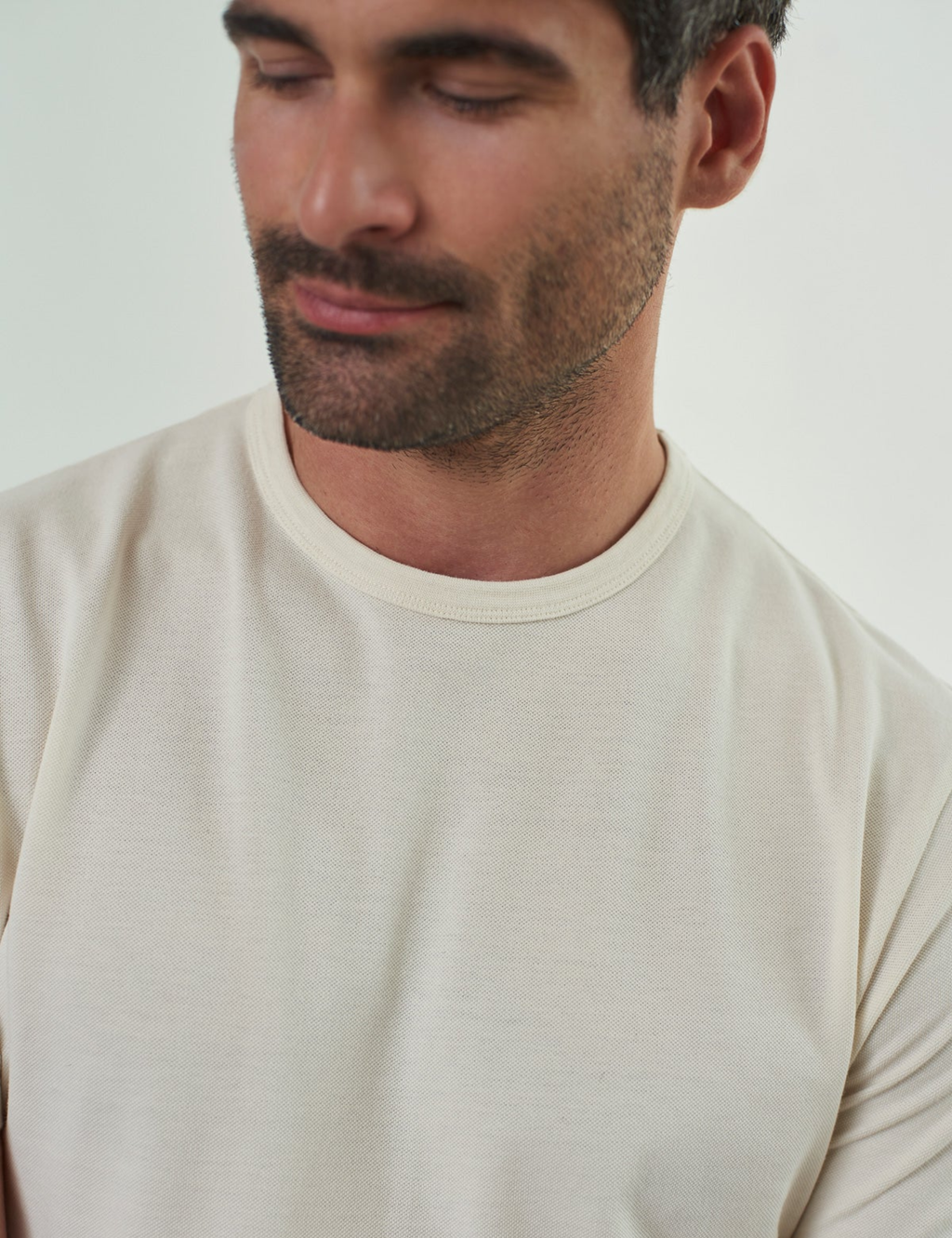 Liron Eco Pique T-Shirt - Ecru
