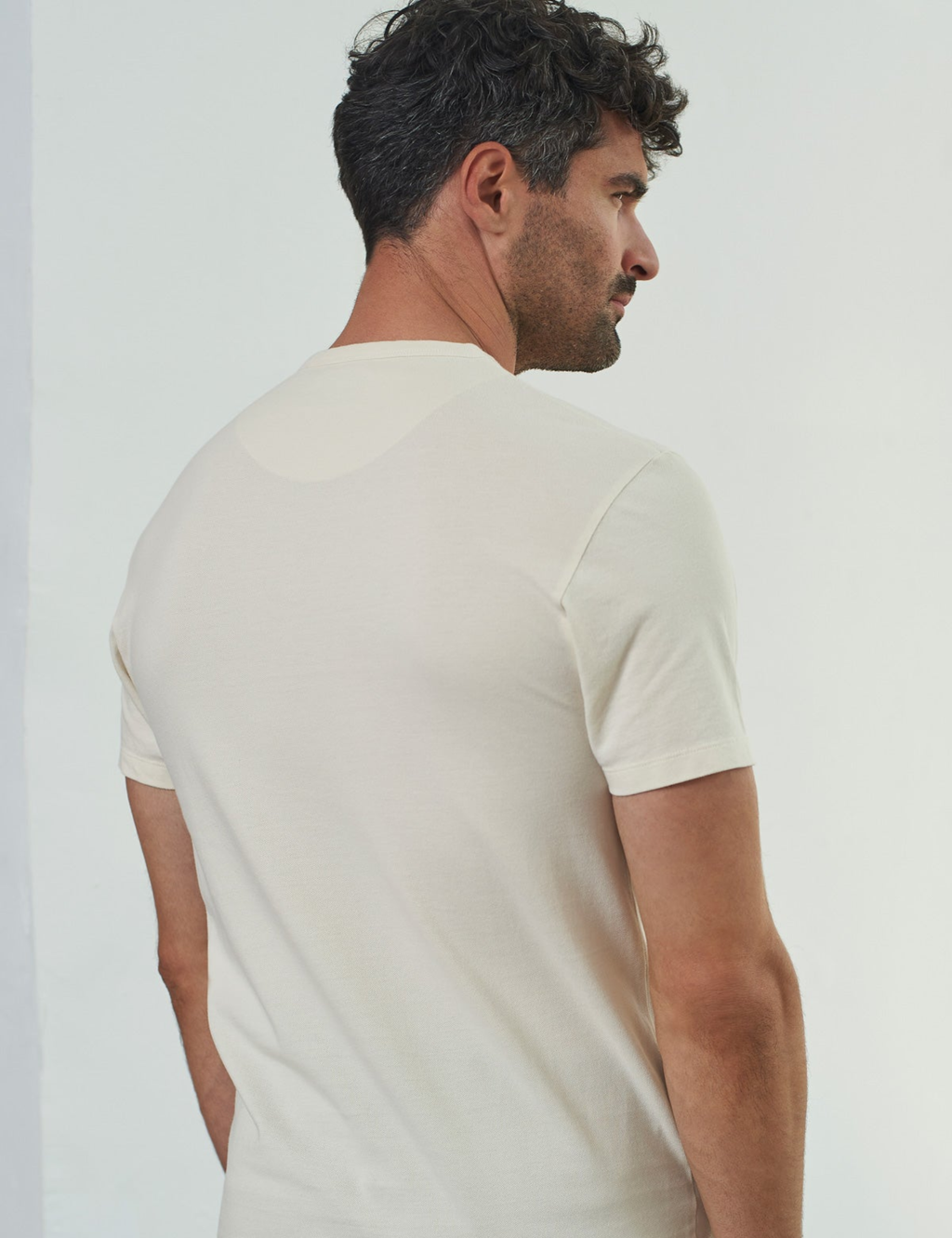 Liron Eco Pique T-Shirt - Ecru