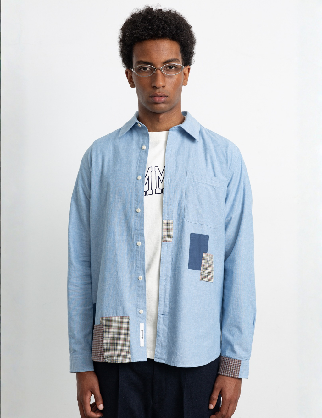 Meet & Grid Shirt - Steel