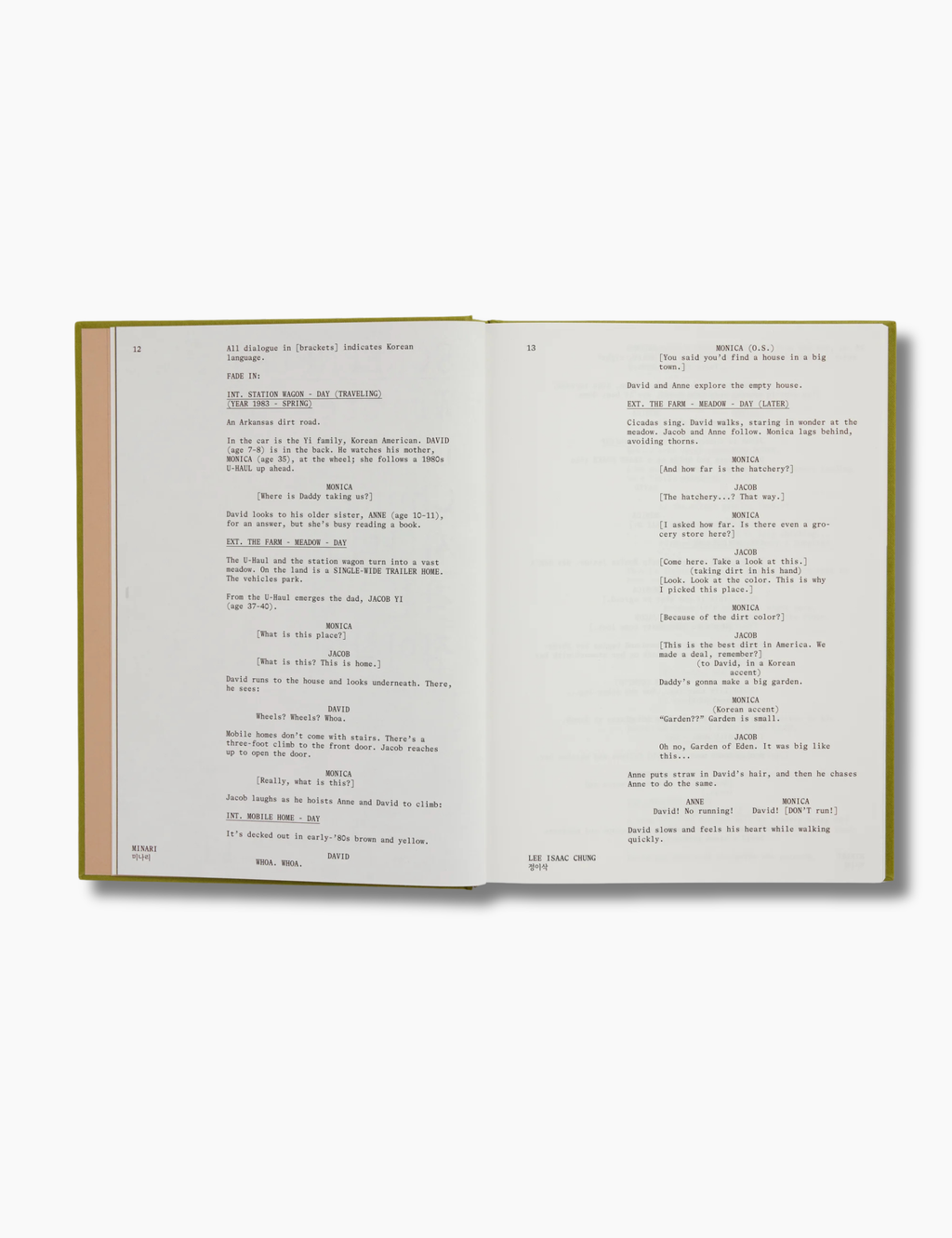 Minari Screenplay Book