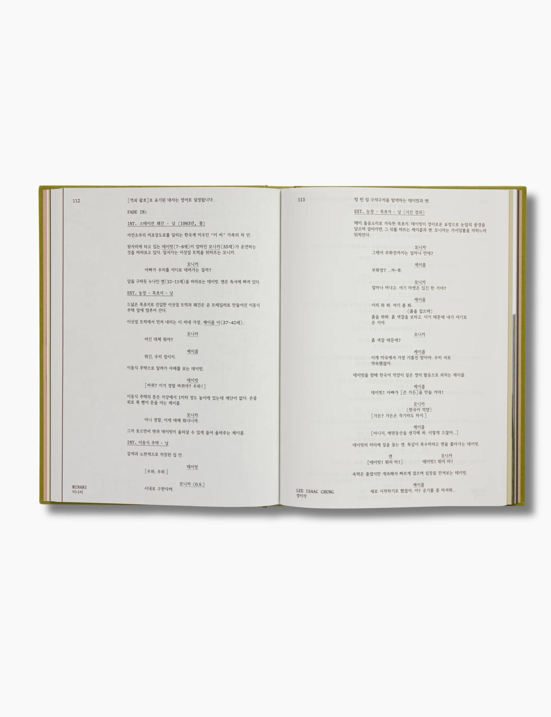 Minari Screenplay Book
