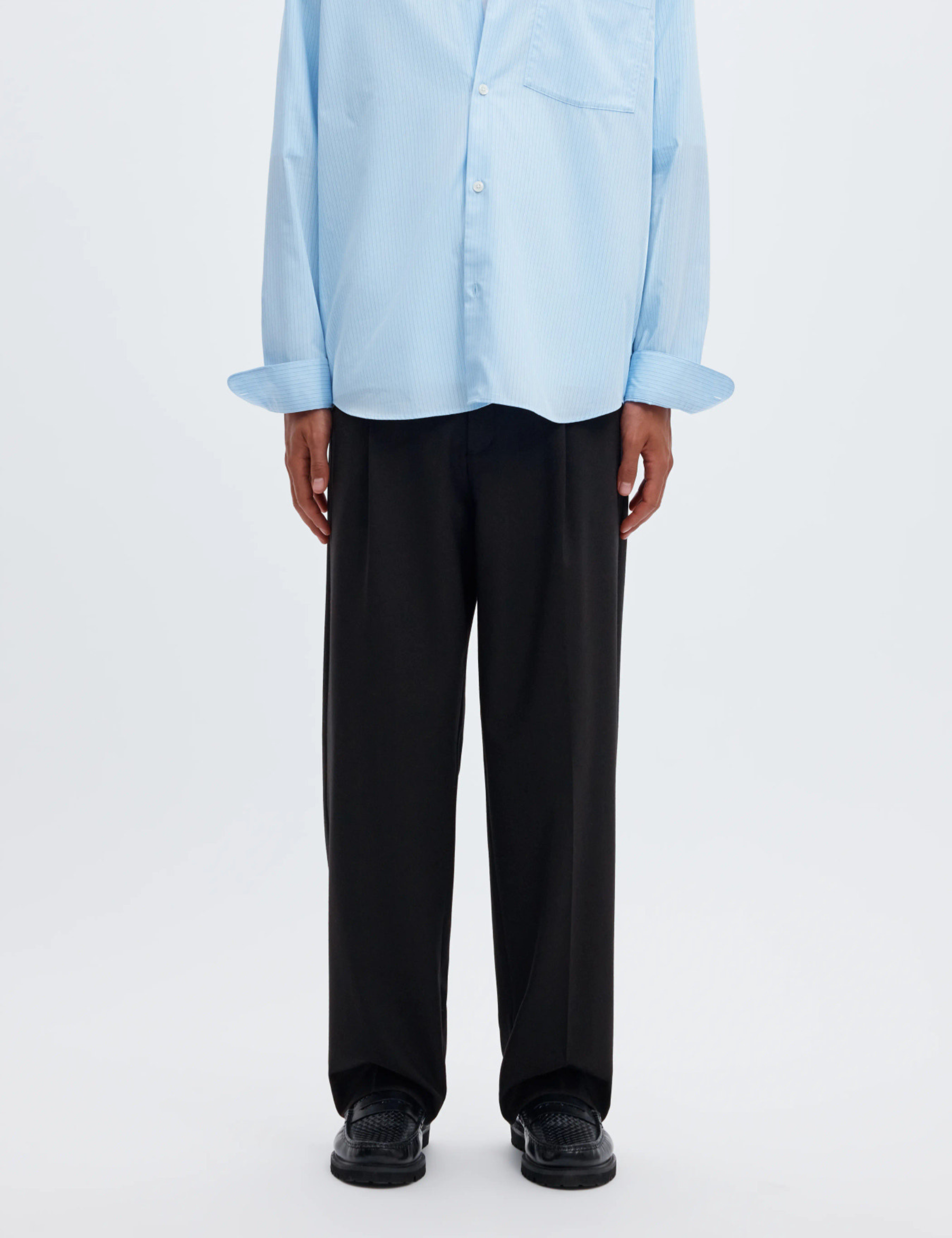 Norr 263 Wool Blend Trousers - Black