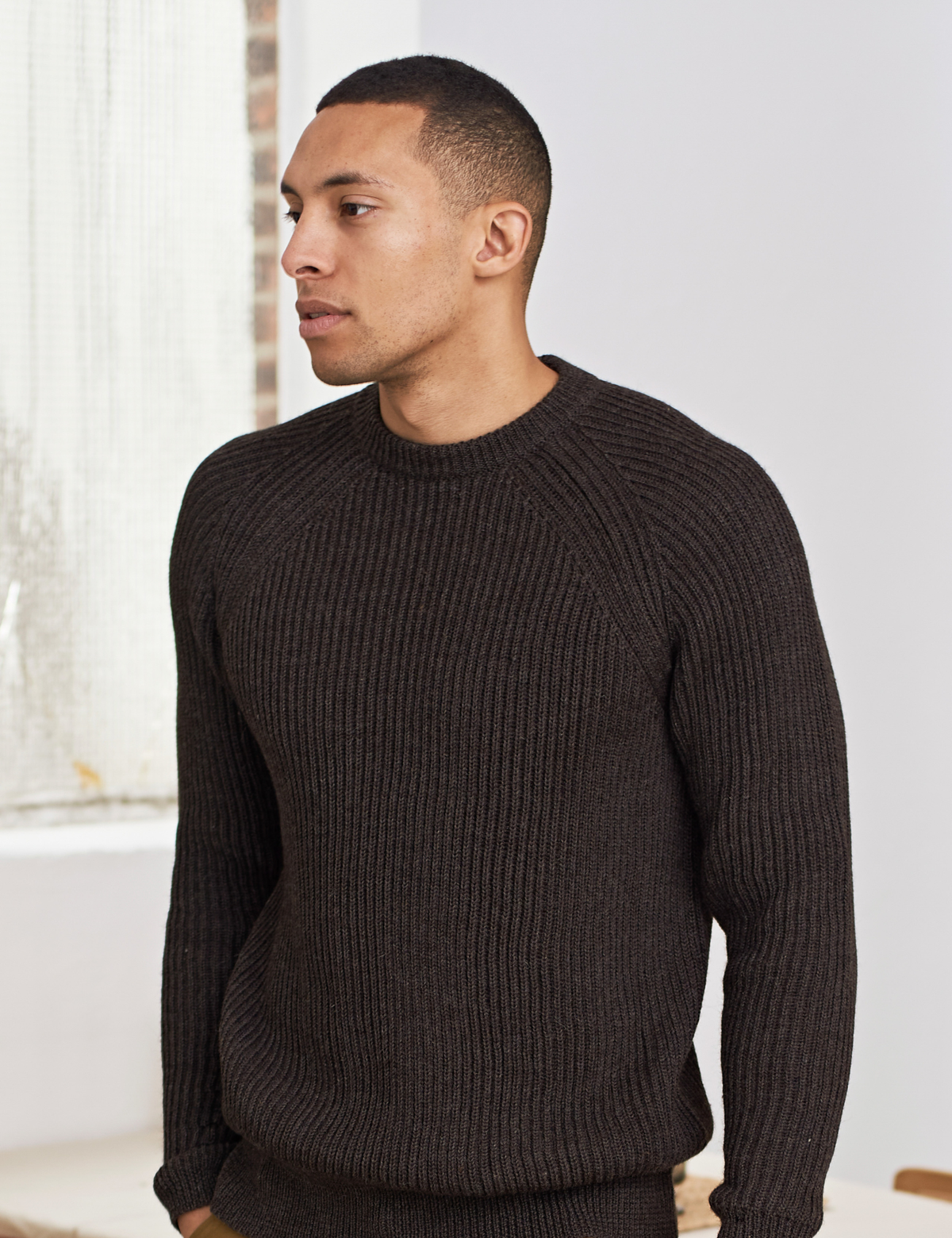 Nord Eco Undyed Alpaca Jumper - Brown