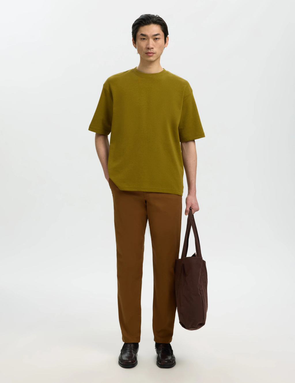 Loose Oscar T-Shirt - Fir Green Melange