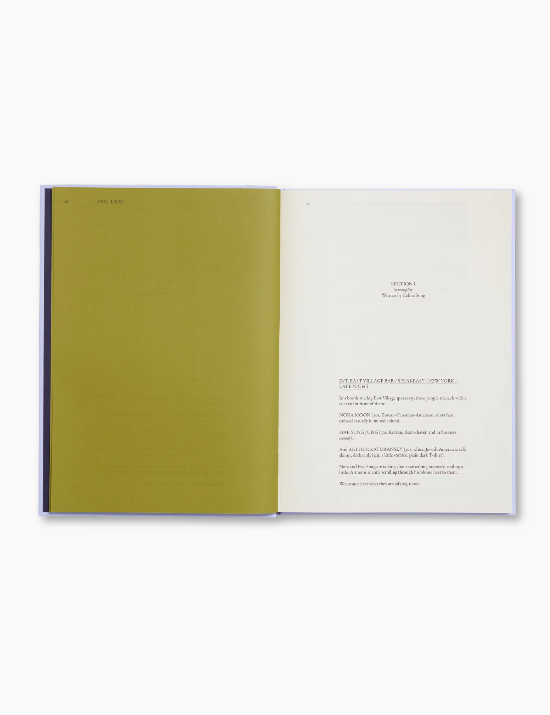 Past Lives Screenplay Book
