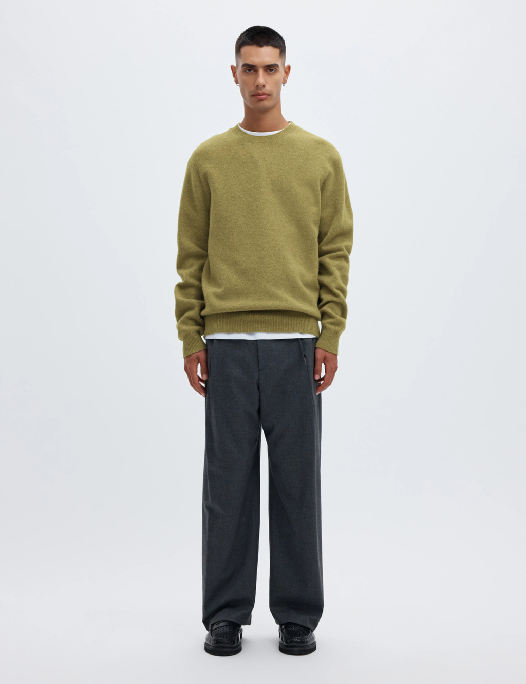 Ragi Knit Wool Crew Neck - Going Green