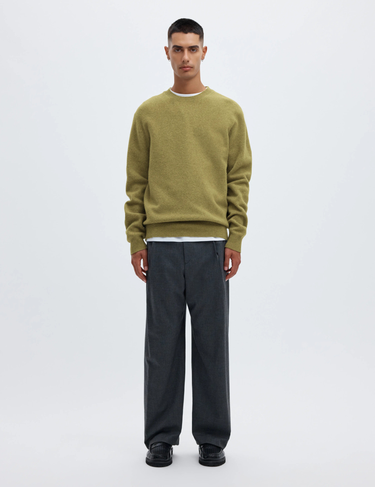 Ragi Knit Wool Crew Neck - Going Green