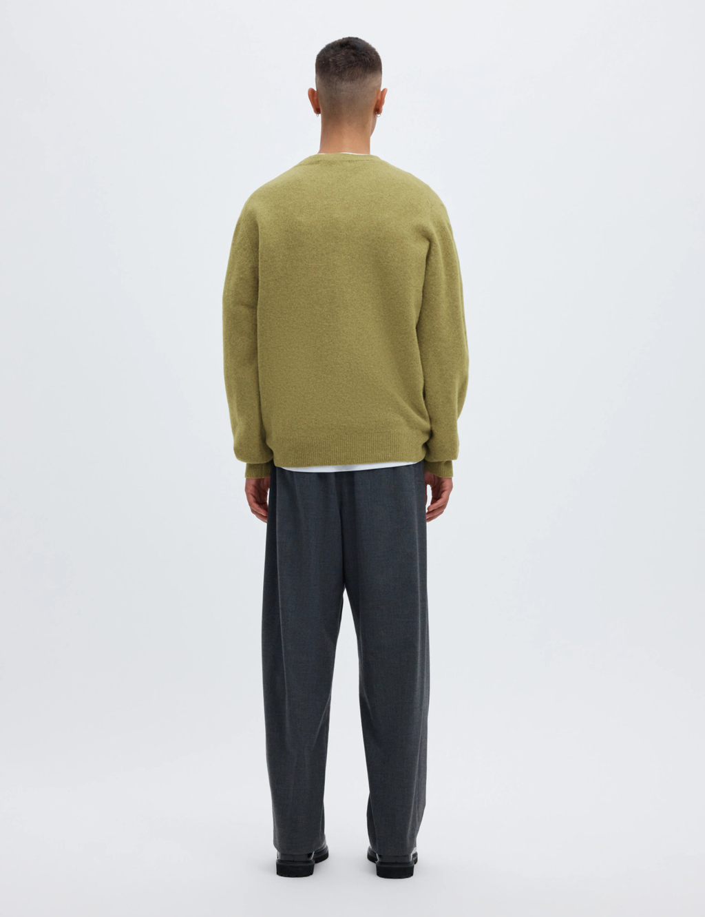 Ragi Knit Wool Crew Neck - Going Green