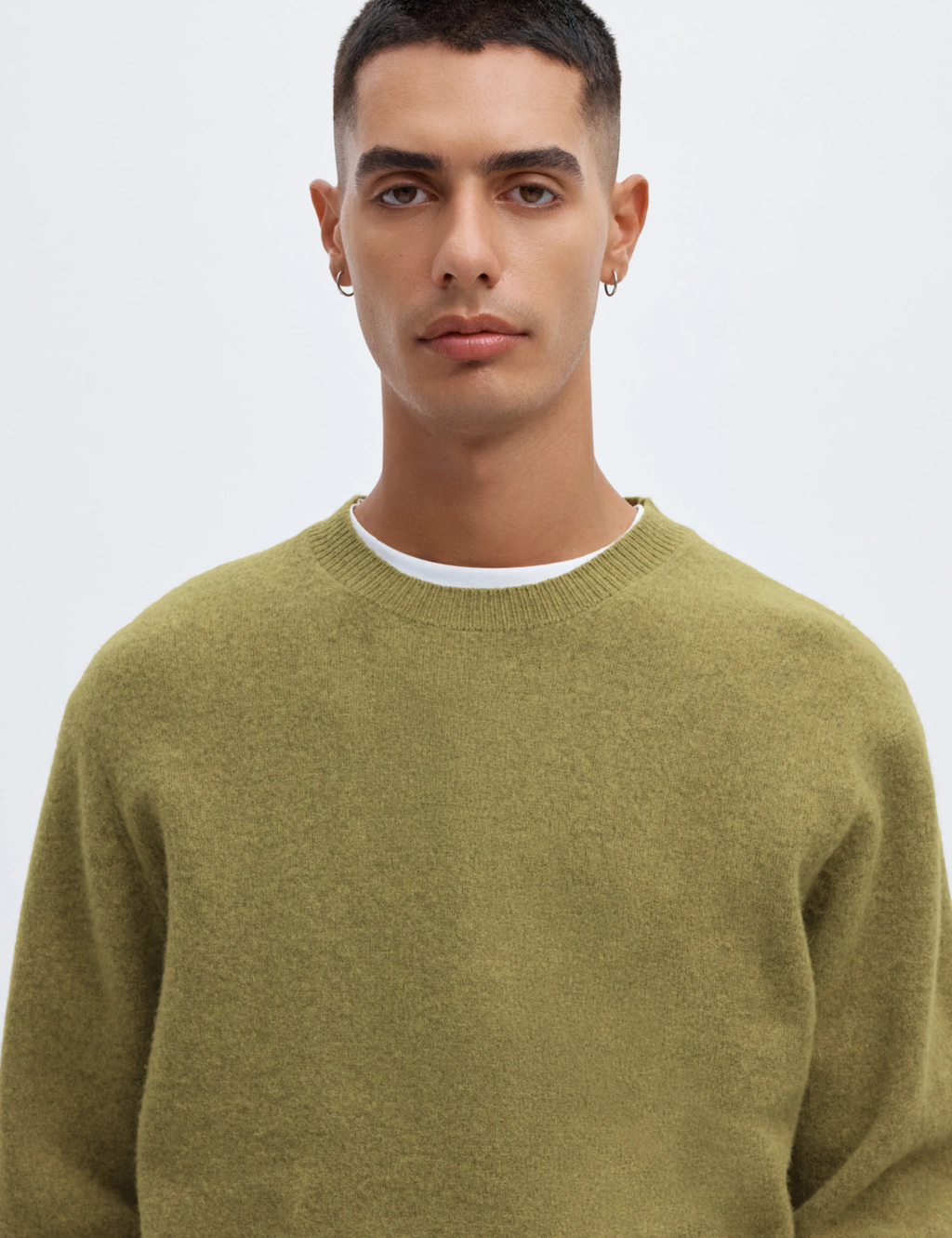 Ragi Knit Wool Crew Neck - Going Green