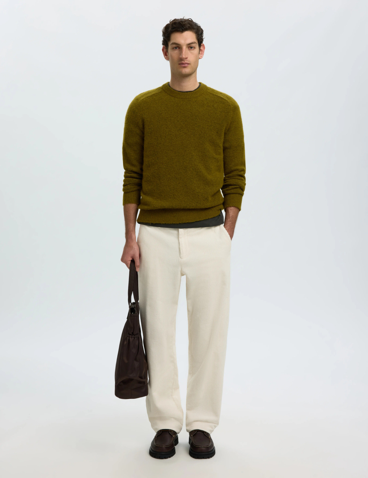 Rai Knit Regular Crew Neck - Fir Green
