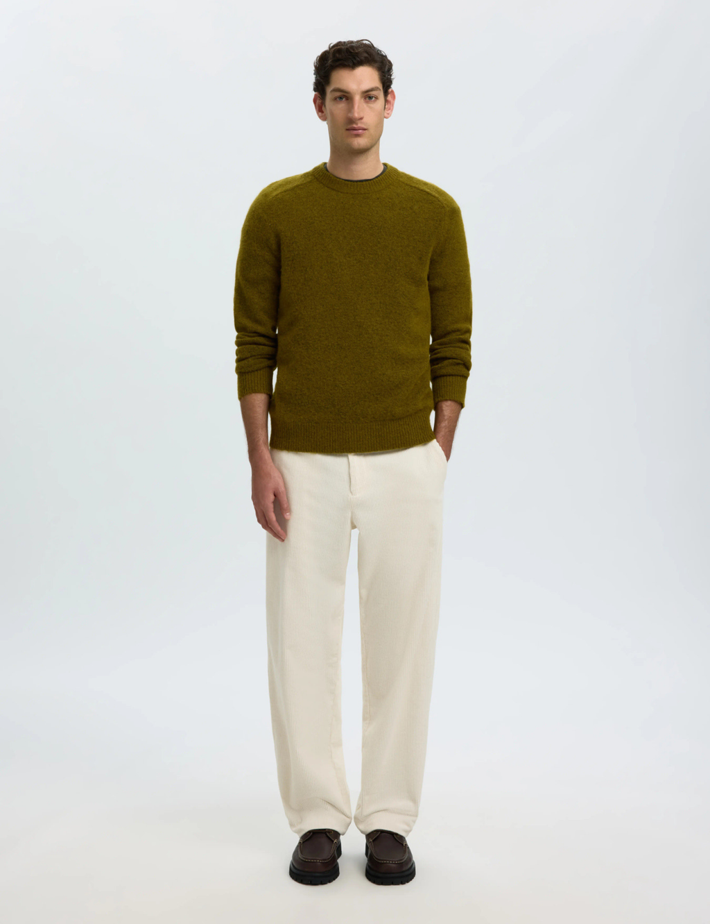 Rai Knit Regular Crew Neck - Fir Green