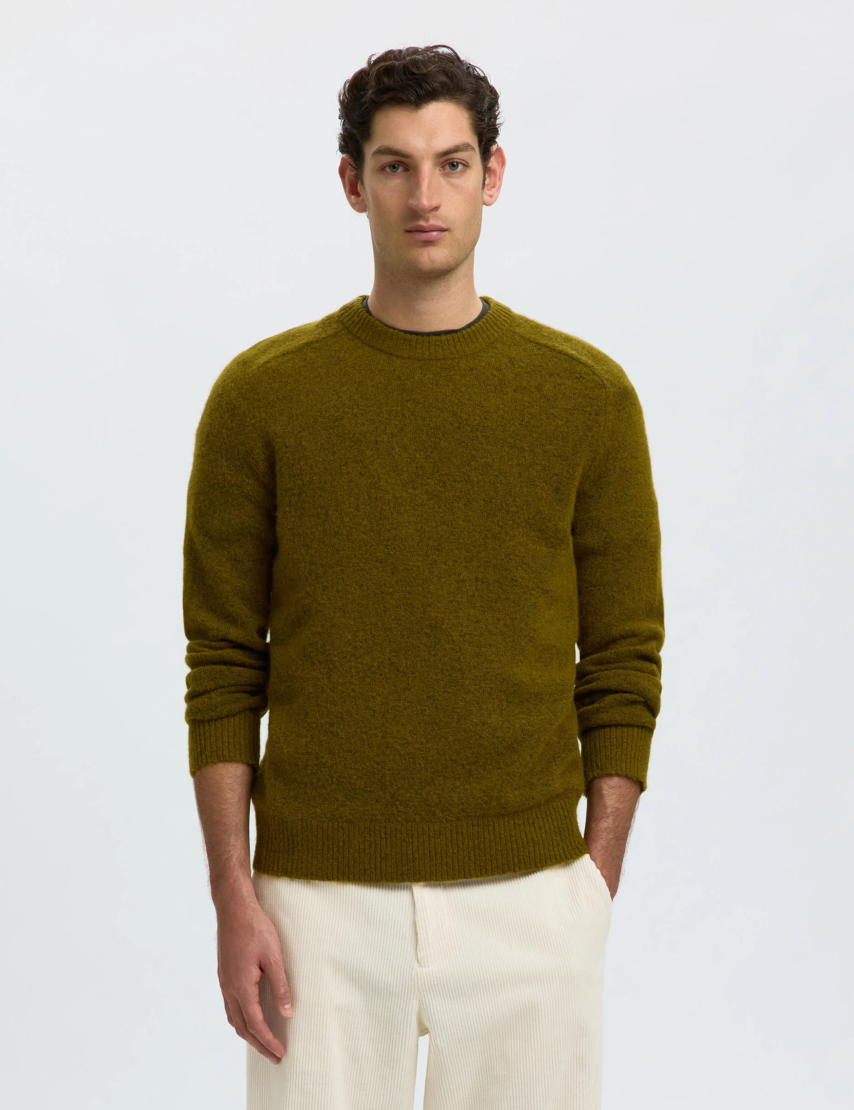Rai Knit Regular Crew Neck - Fir Green