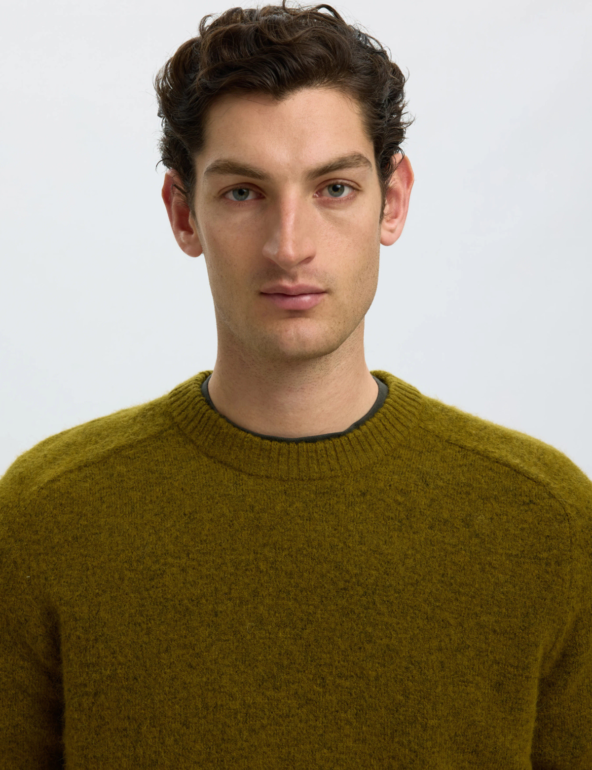 Rai Knit Regular Crew Neck - Fir Green