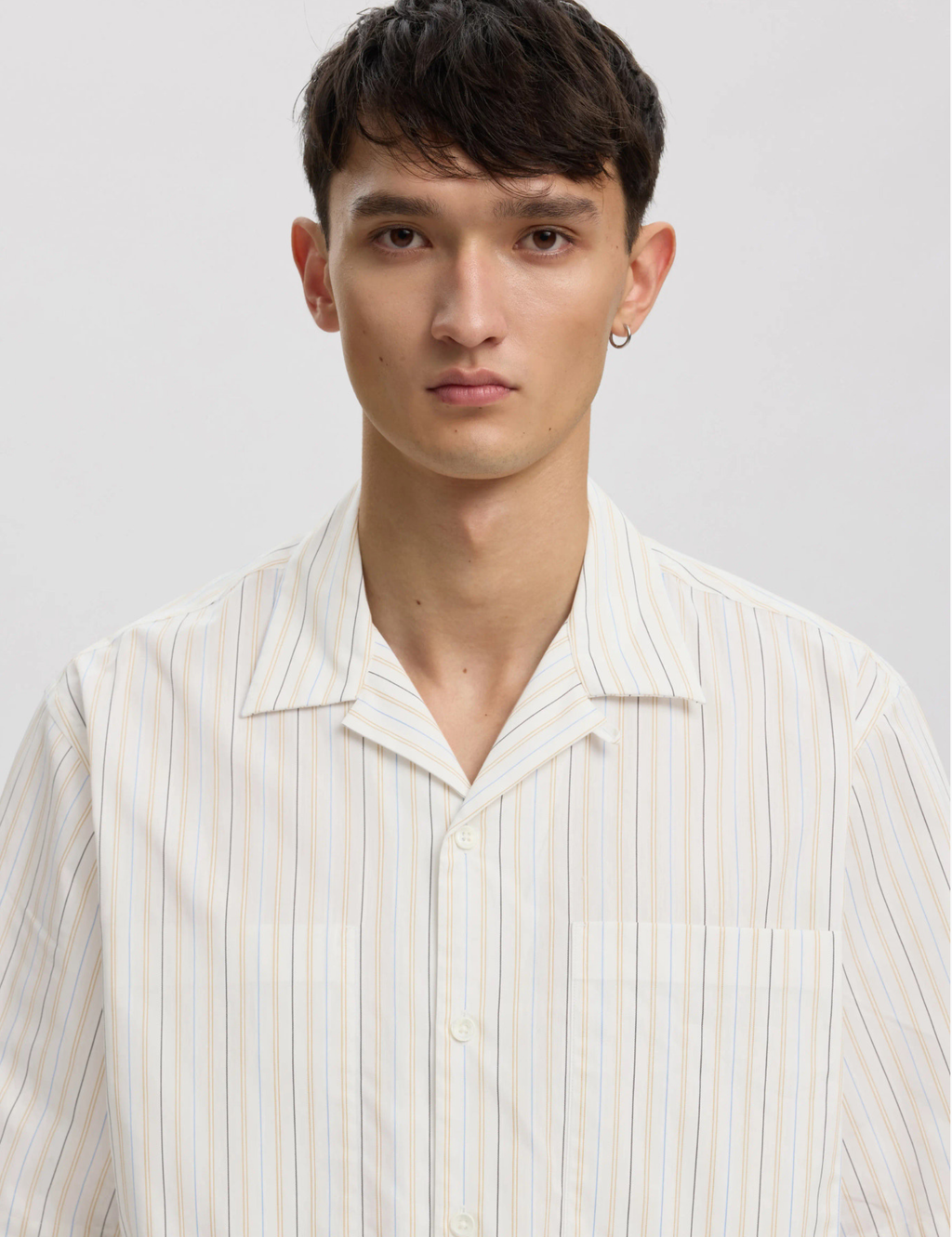 Rex Striped Shirt - Egret