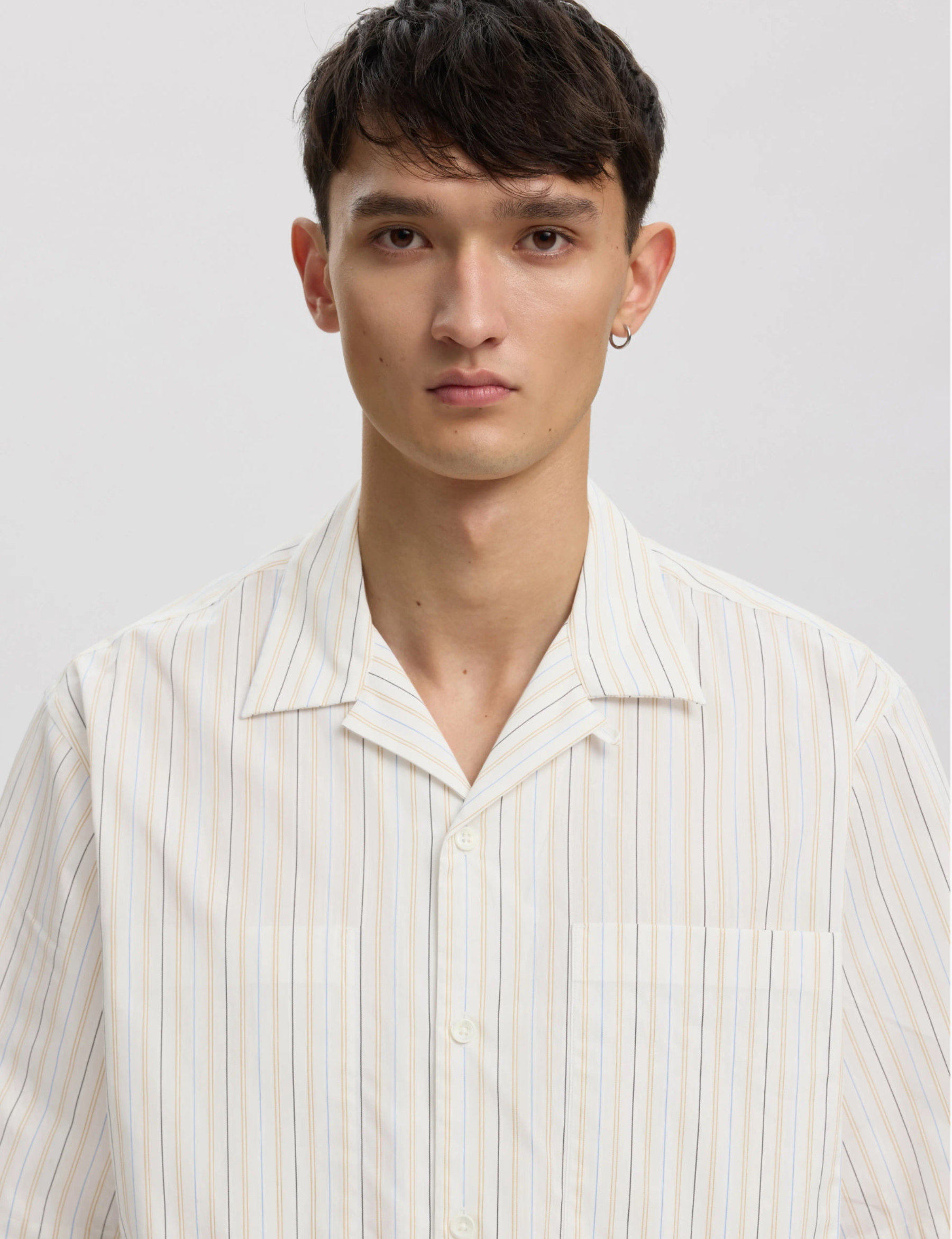 Rex Striped Shirt - Egret