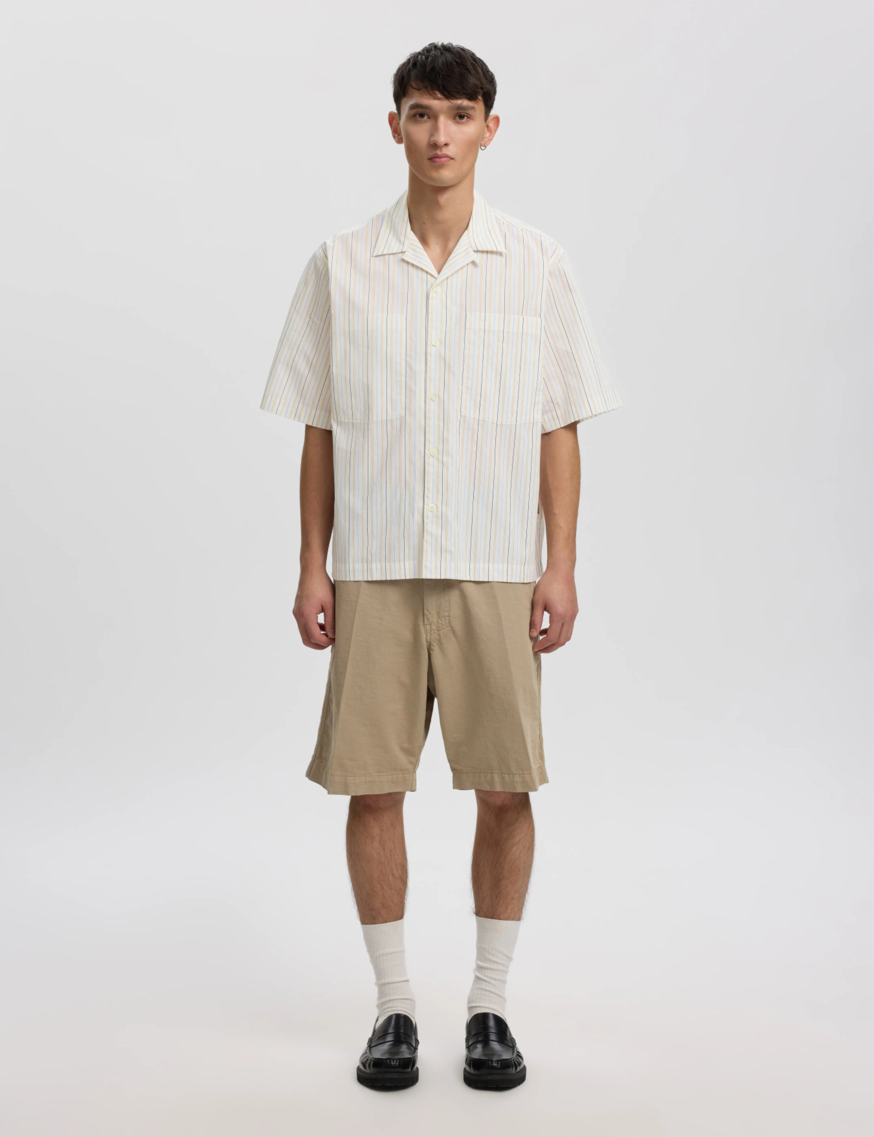 Rex Striped Shirt - Egret