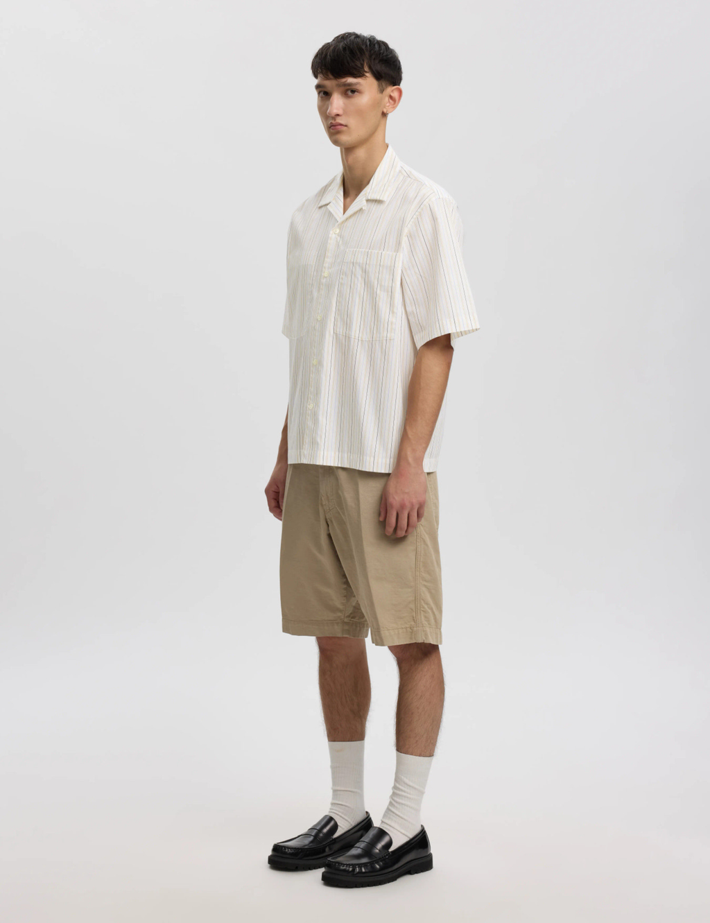 Rex Striped Shirt - Egret