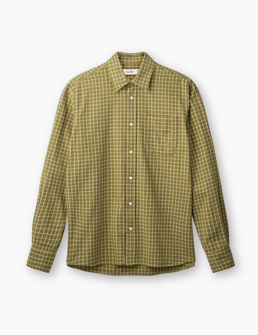 Ridge Flannel Regular Fit Check Shirt - Thyme Check