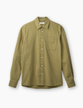 Ridge Flannel Regular Fit Check Shirt - Thyme Check