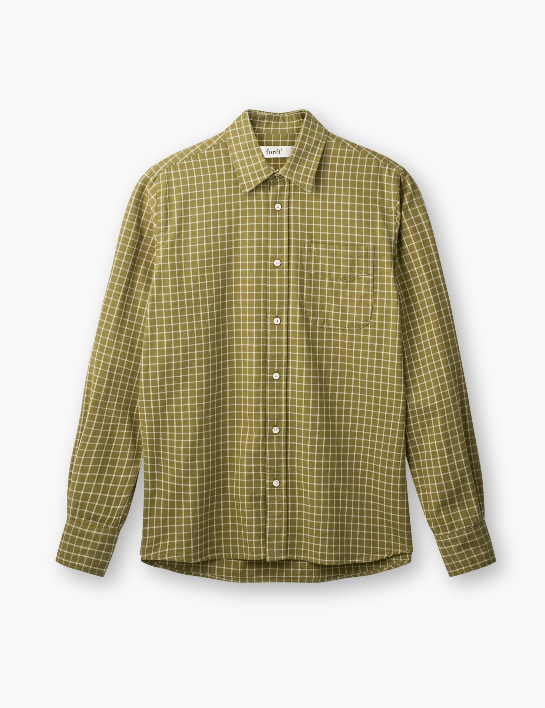 Ridge Flannel Regular Fit Check Shirt - Thyme Check