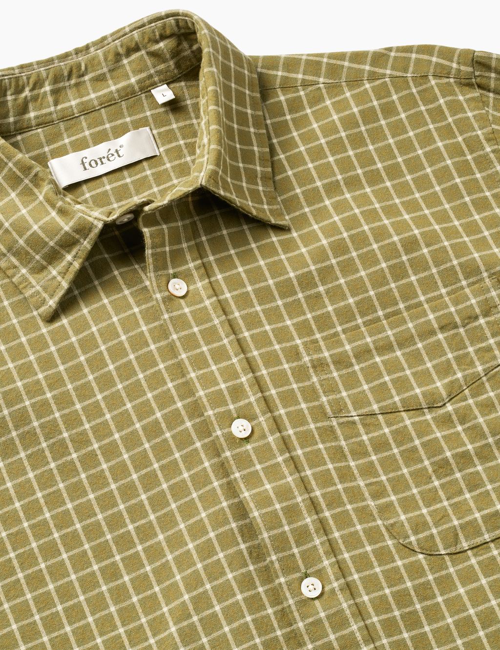 Ridge Flannel Regular Fit Check Shirt - Thyme Check
