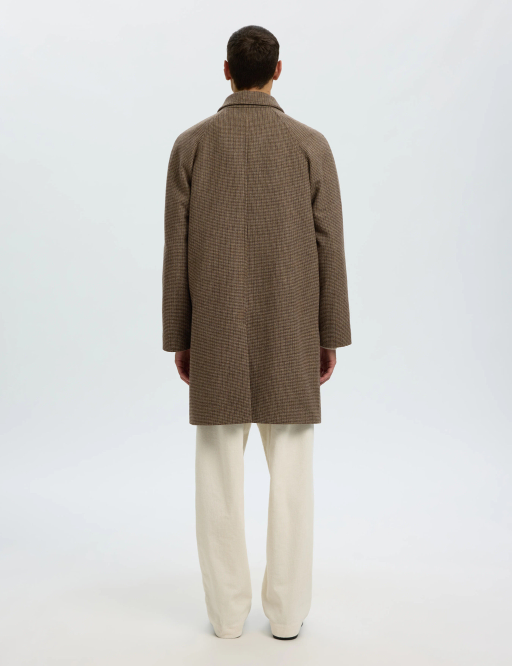 Ronnie Wool Blend  Car Coat - Morel Black / Olive
