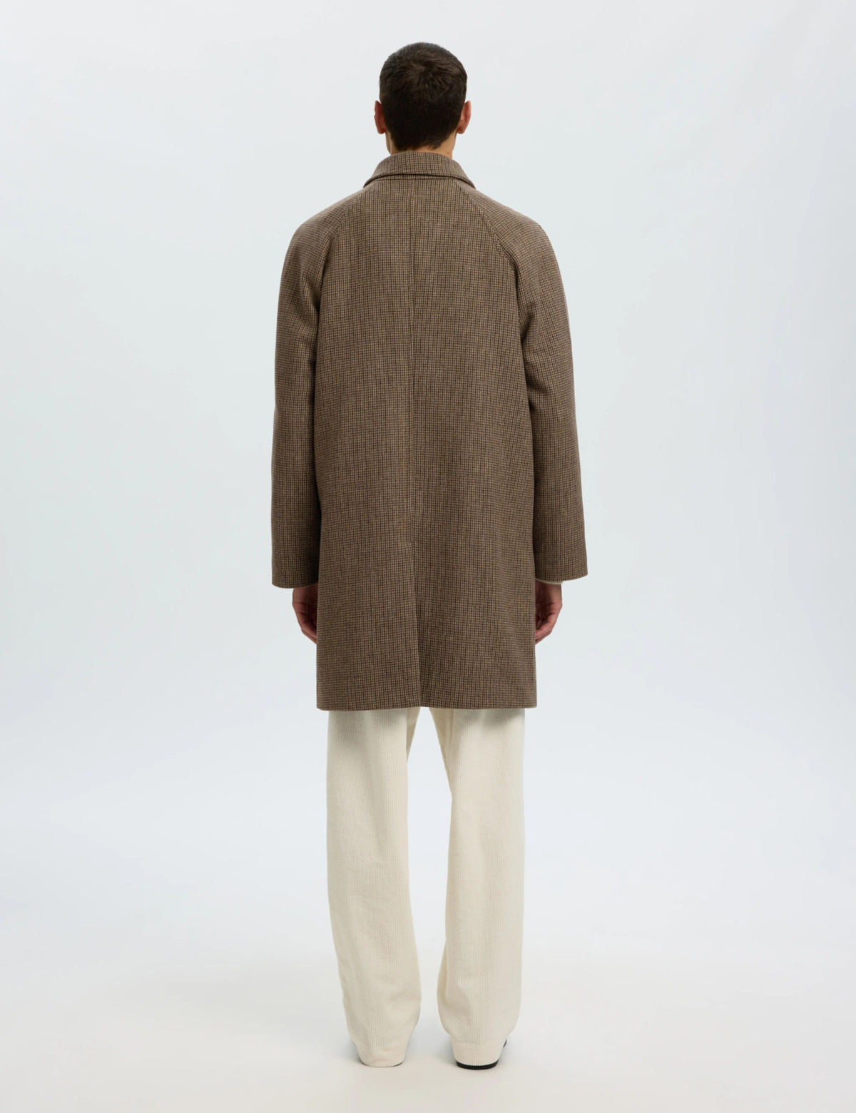 Ronnie Wool Blend  Car Coat - Morel Black / Olive