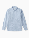 Simon Linen Shirt - Riviera Blue