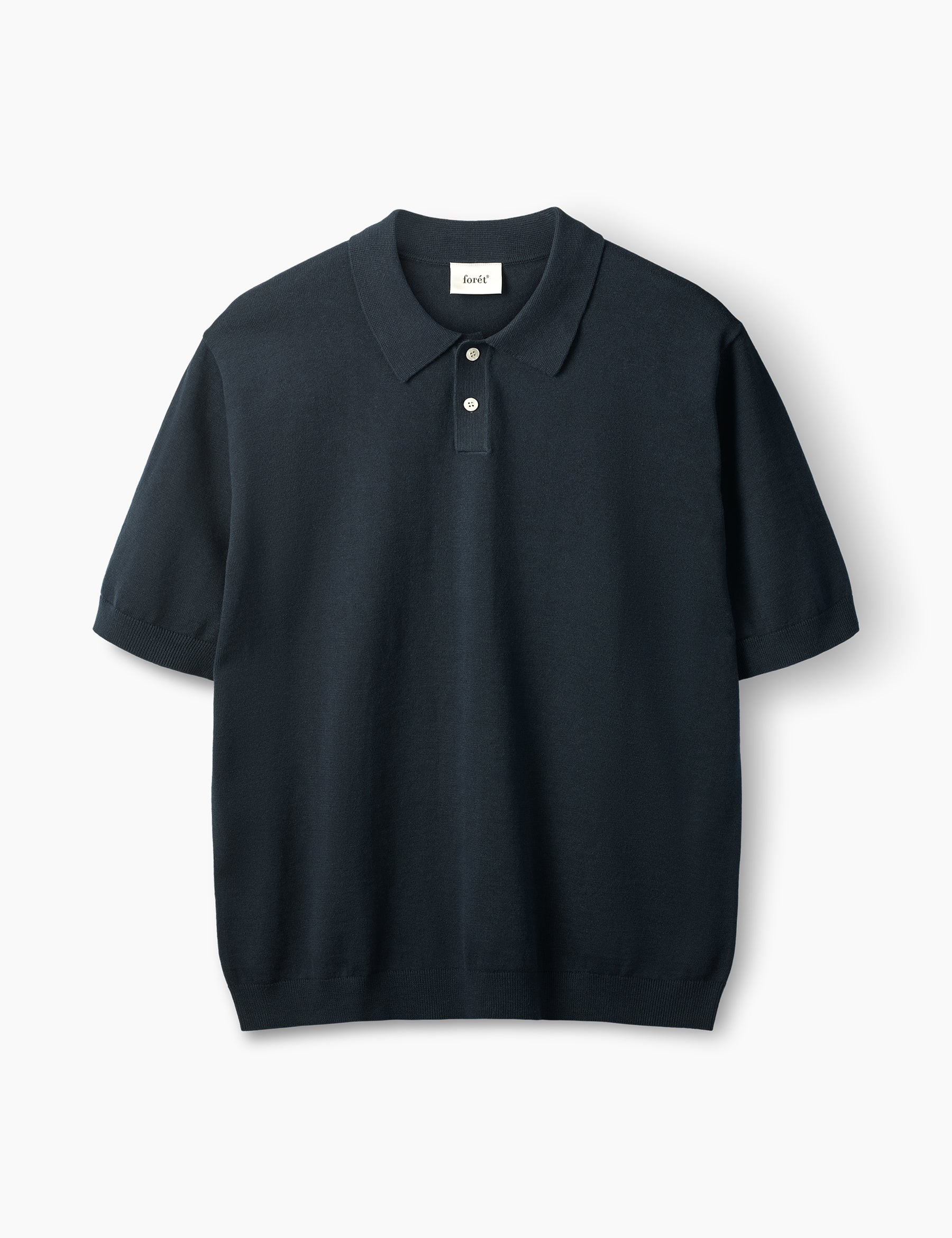 Sea Cotton Linen SS Polo - Navy