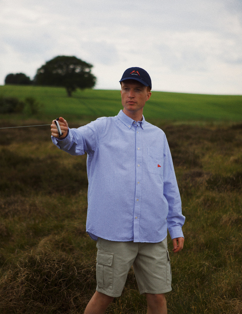 Pennant Washed Cap - Navy