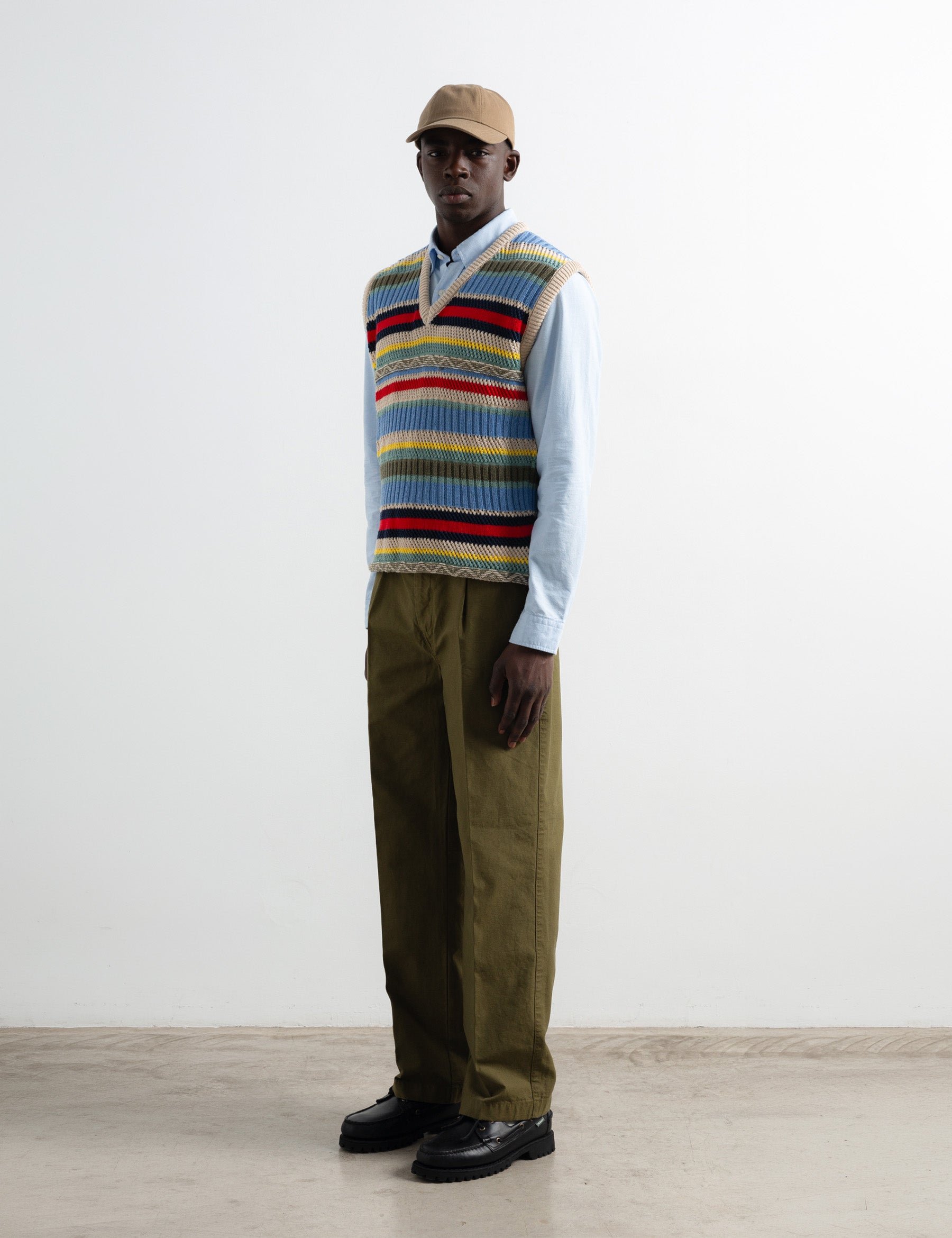 Multi Stripes Vest - Off White