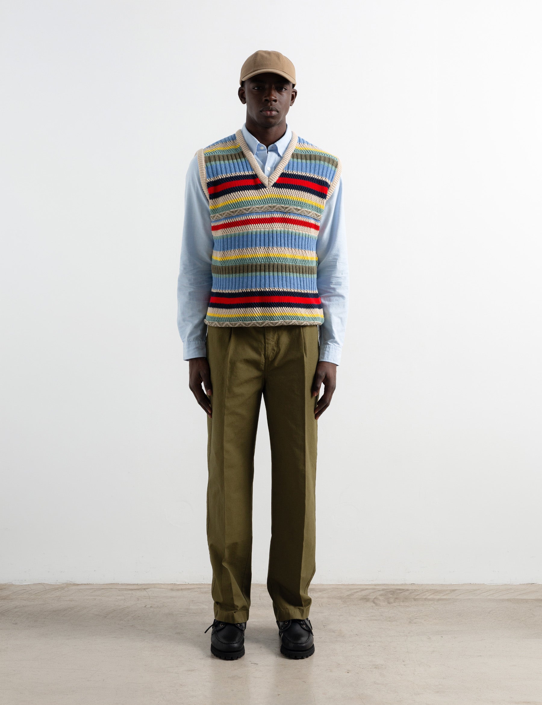 Multi Stripes Vest - Off White