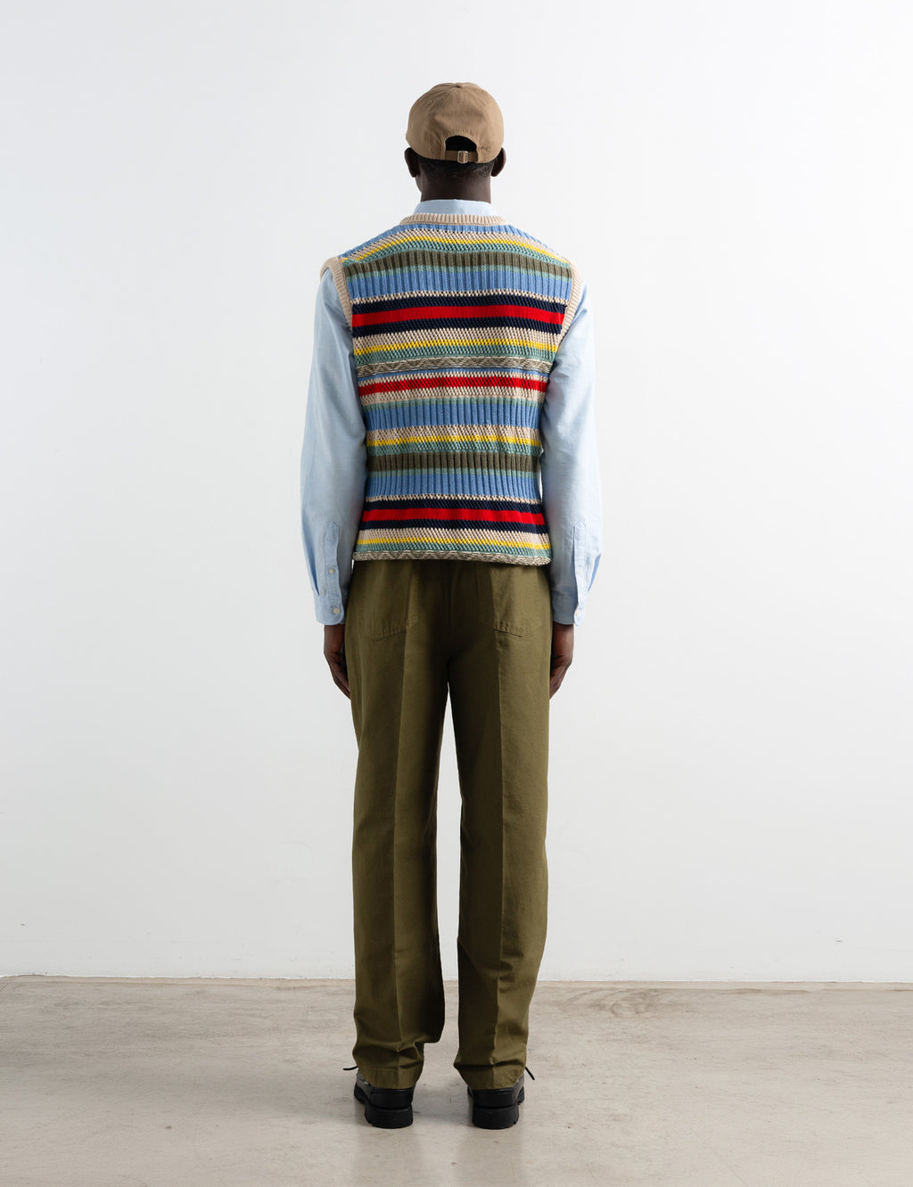 Multi Stripes Vest - Off White