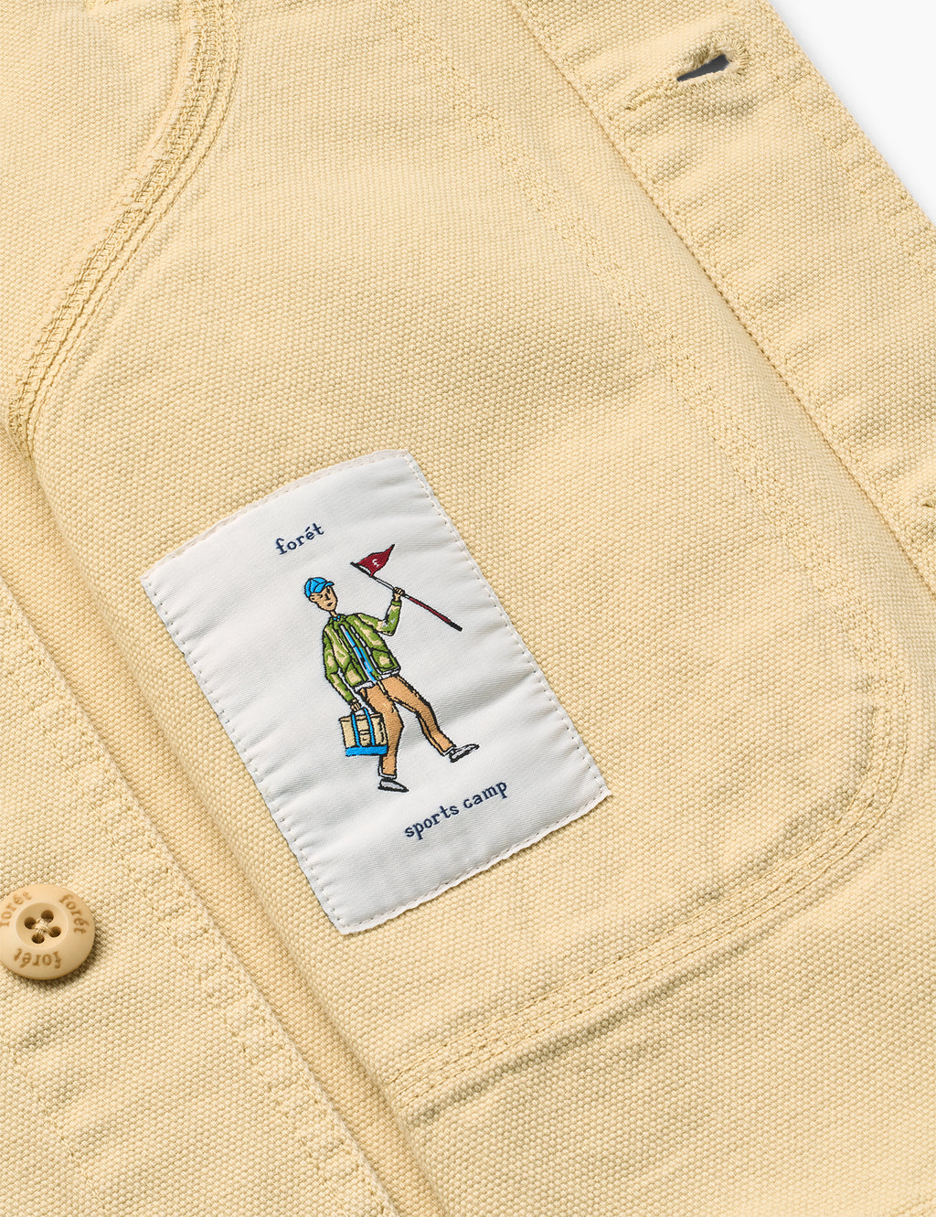 Barry Canvas Overshirt - Vintage Yellow