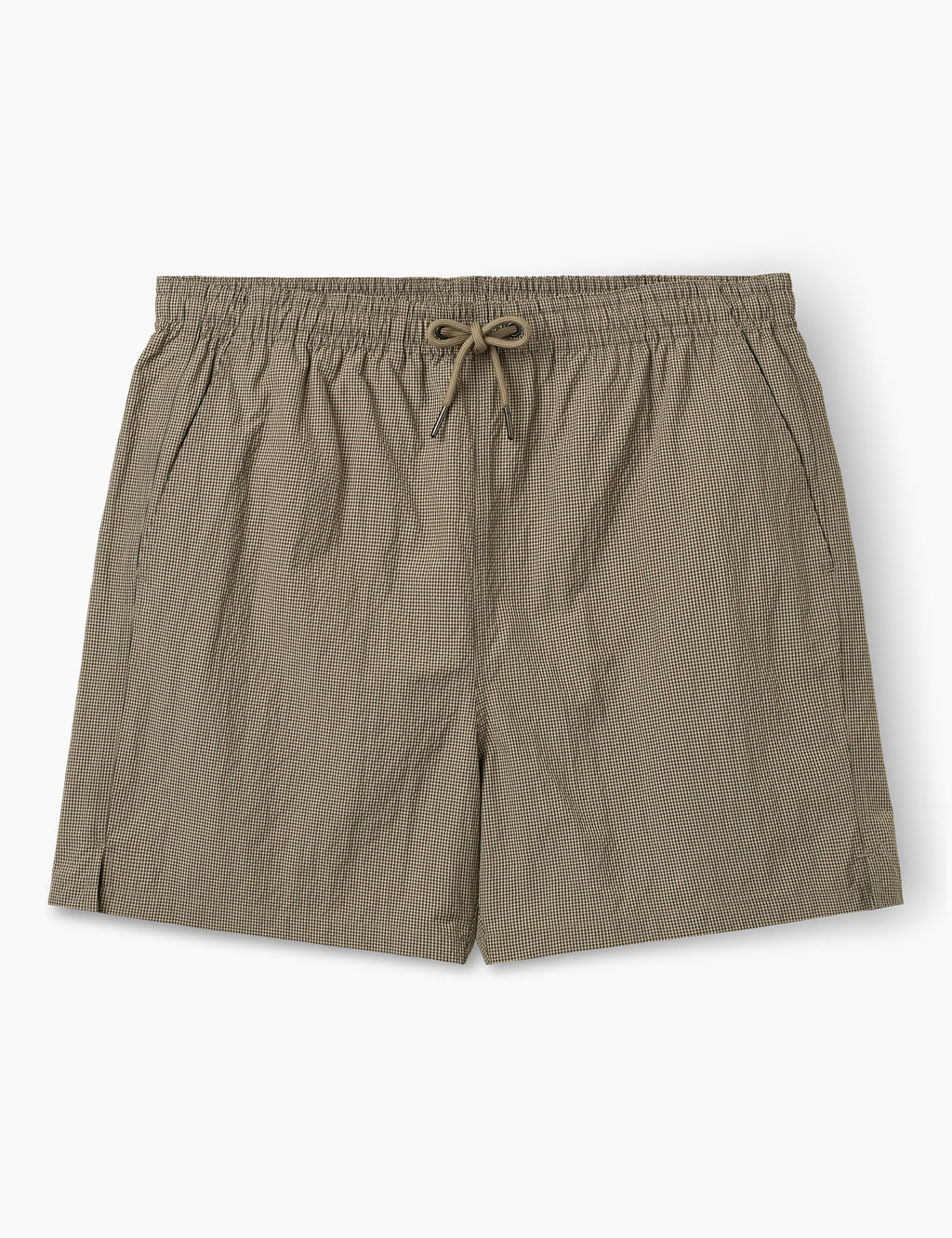 Keel Swim Shorts - Khaki Check