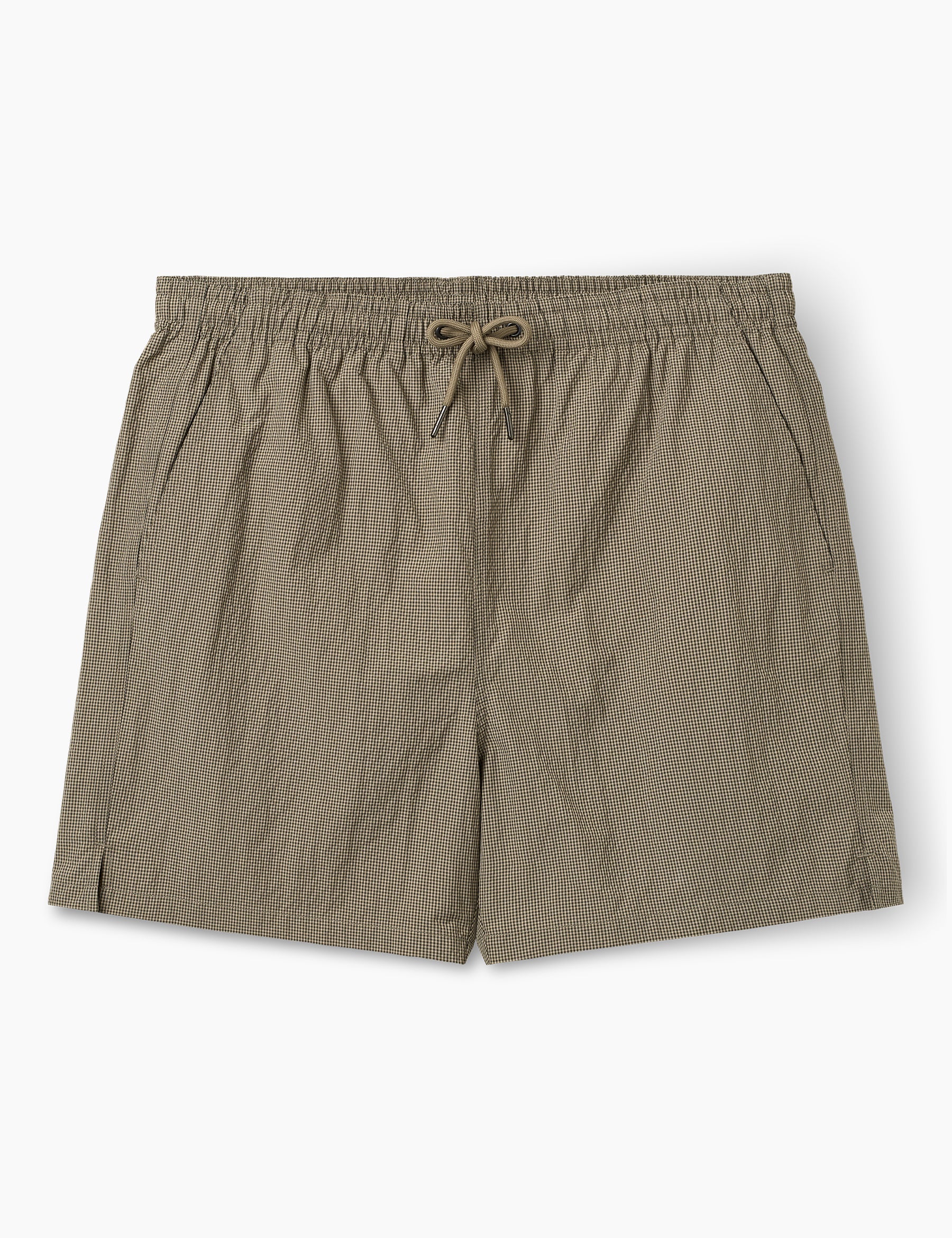 Keel Swim Shorts - Khaki Check