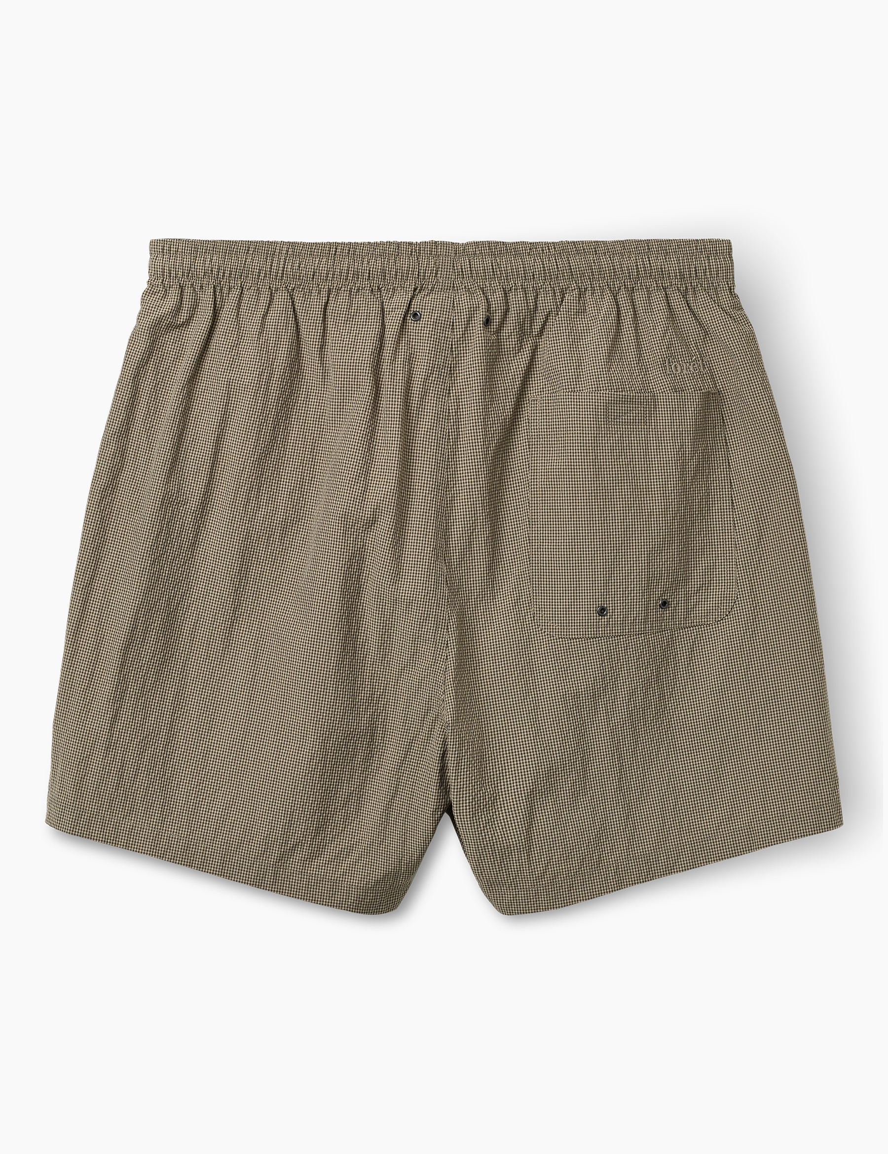 Keel Swim Shorts - Khaki Check