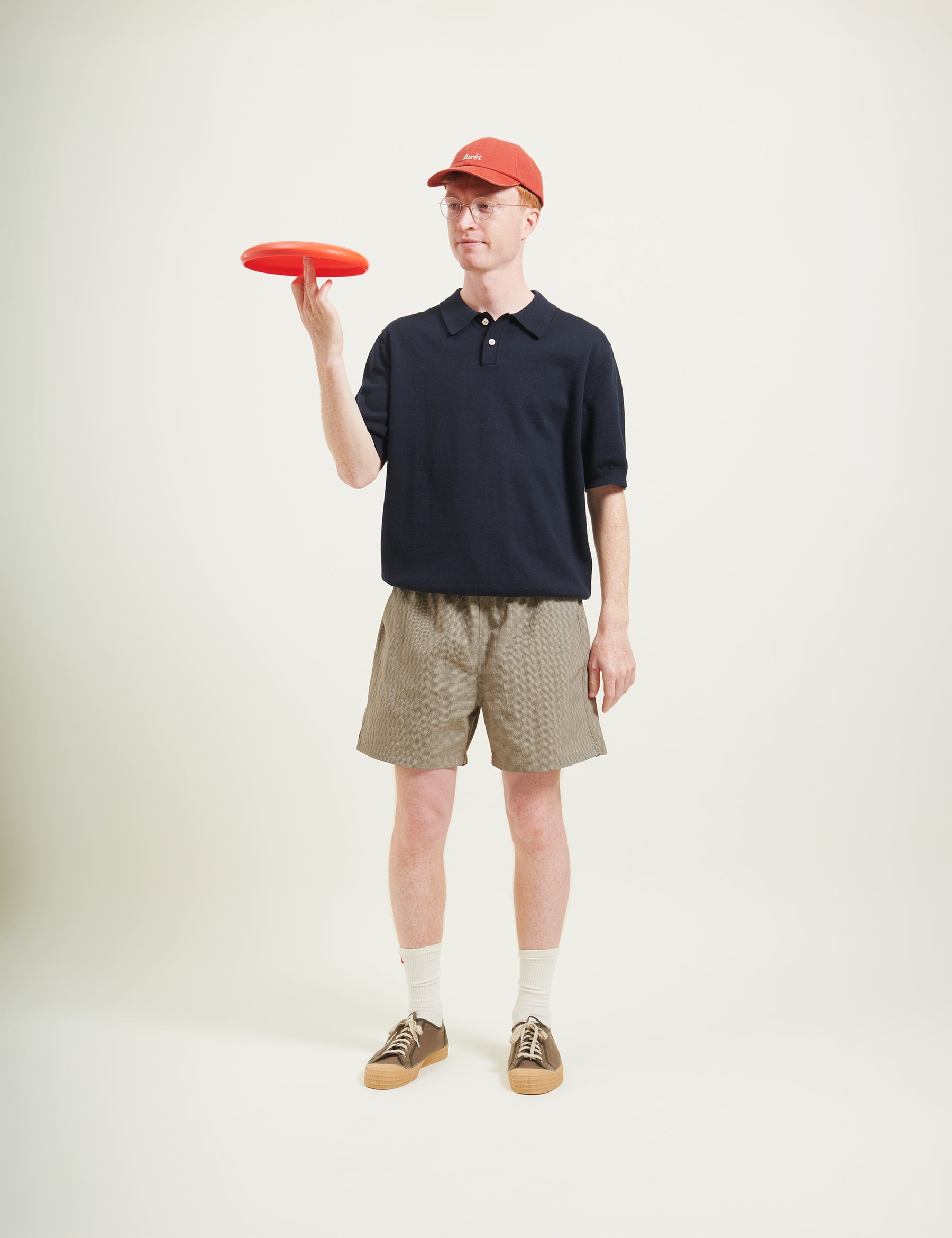 Keel Swim Shorts - Khaki Check