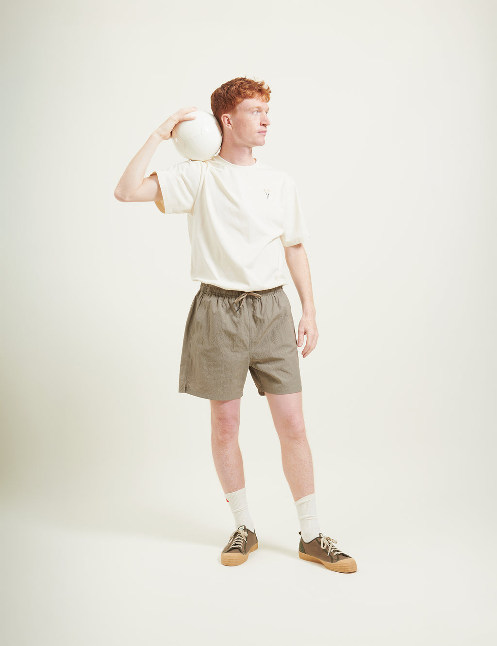 Keel Swim Shorts - Khaki Check