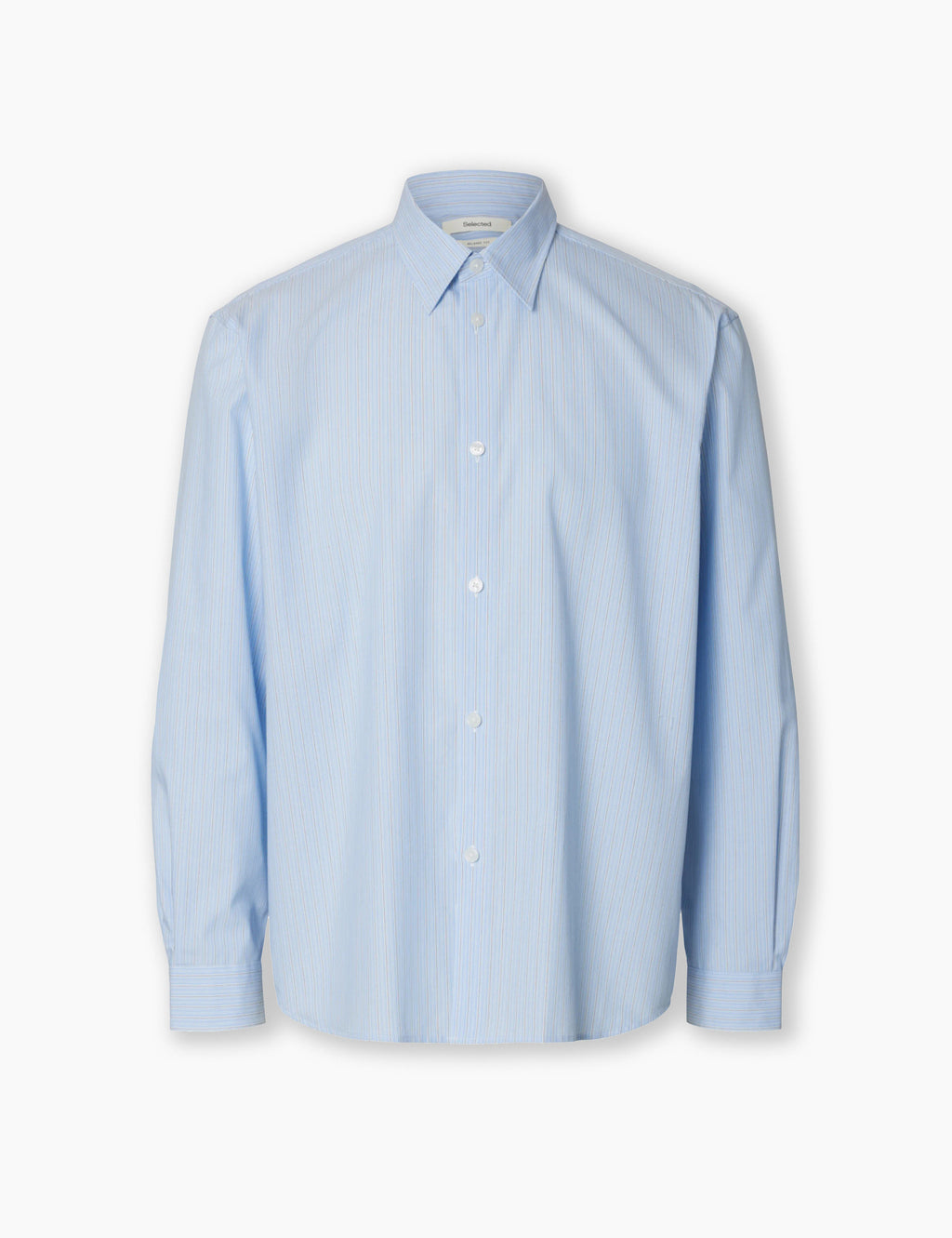 Relaxed Ben Stripe LS Shirt - Della Robbia Blue