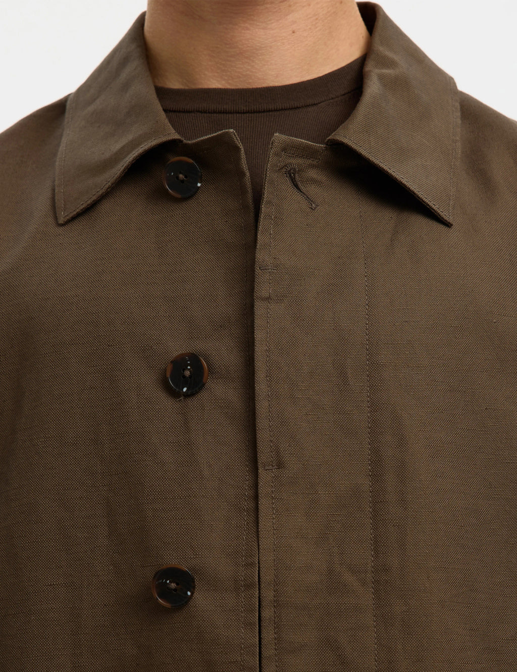 Lewis Linen Blend Jacket - Chocolate Chip