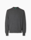 Ragi Boucle Knit Crewneck Jumper - Dark Grey
