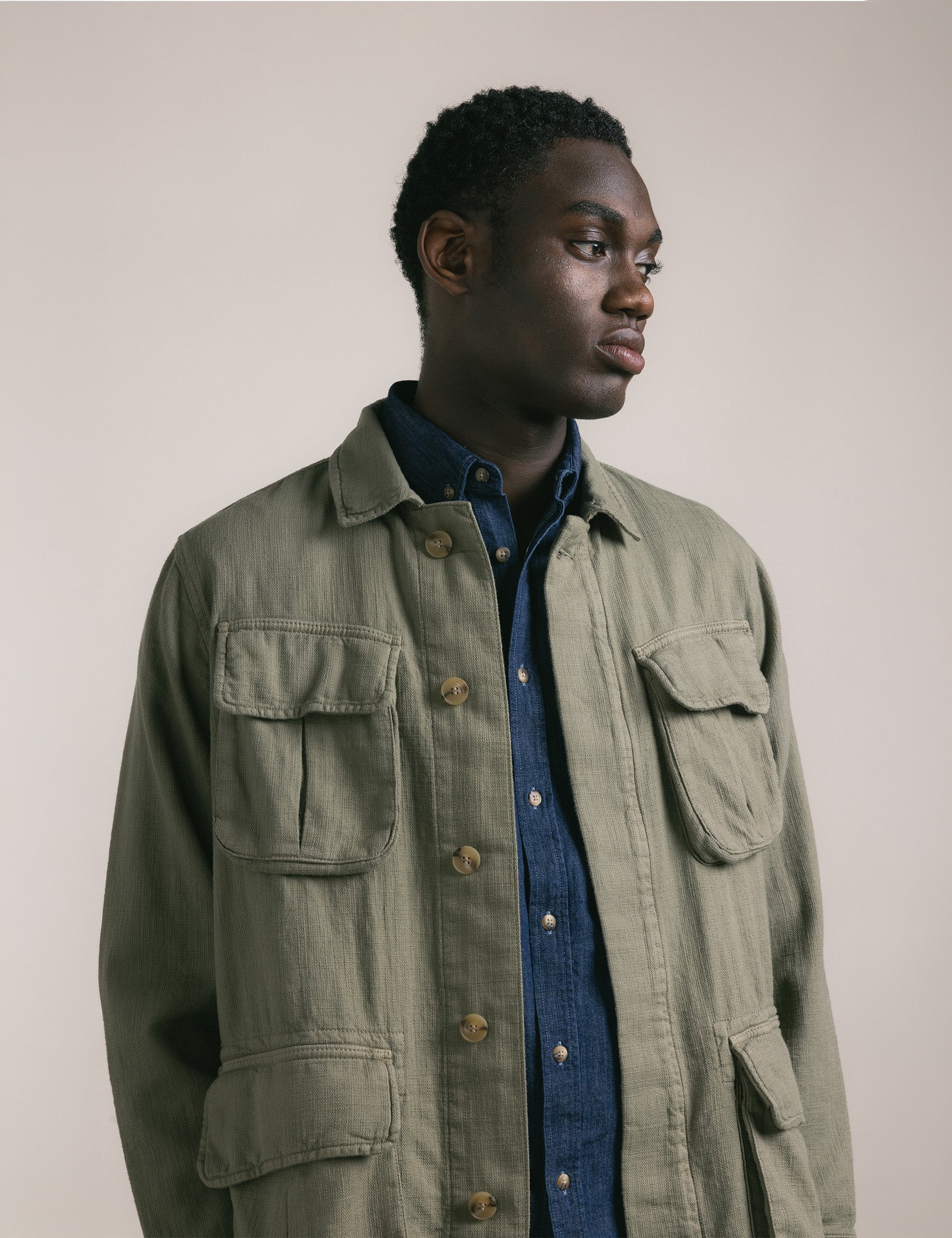 Tyndrum Field Jacket - Military Slub