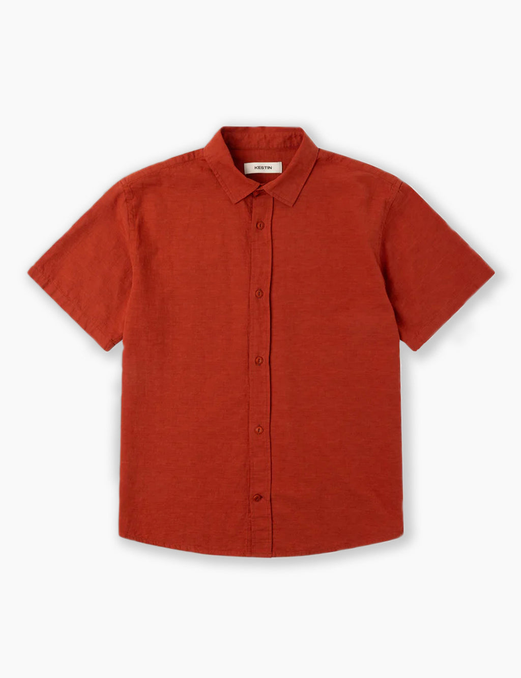 Ferness Oversized Shirt - Rusted Red Slub