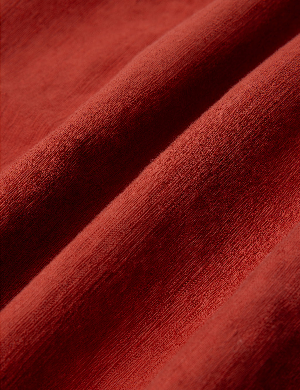 Ferness Oversized Shirt - Rusted Red Slub