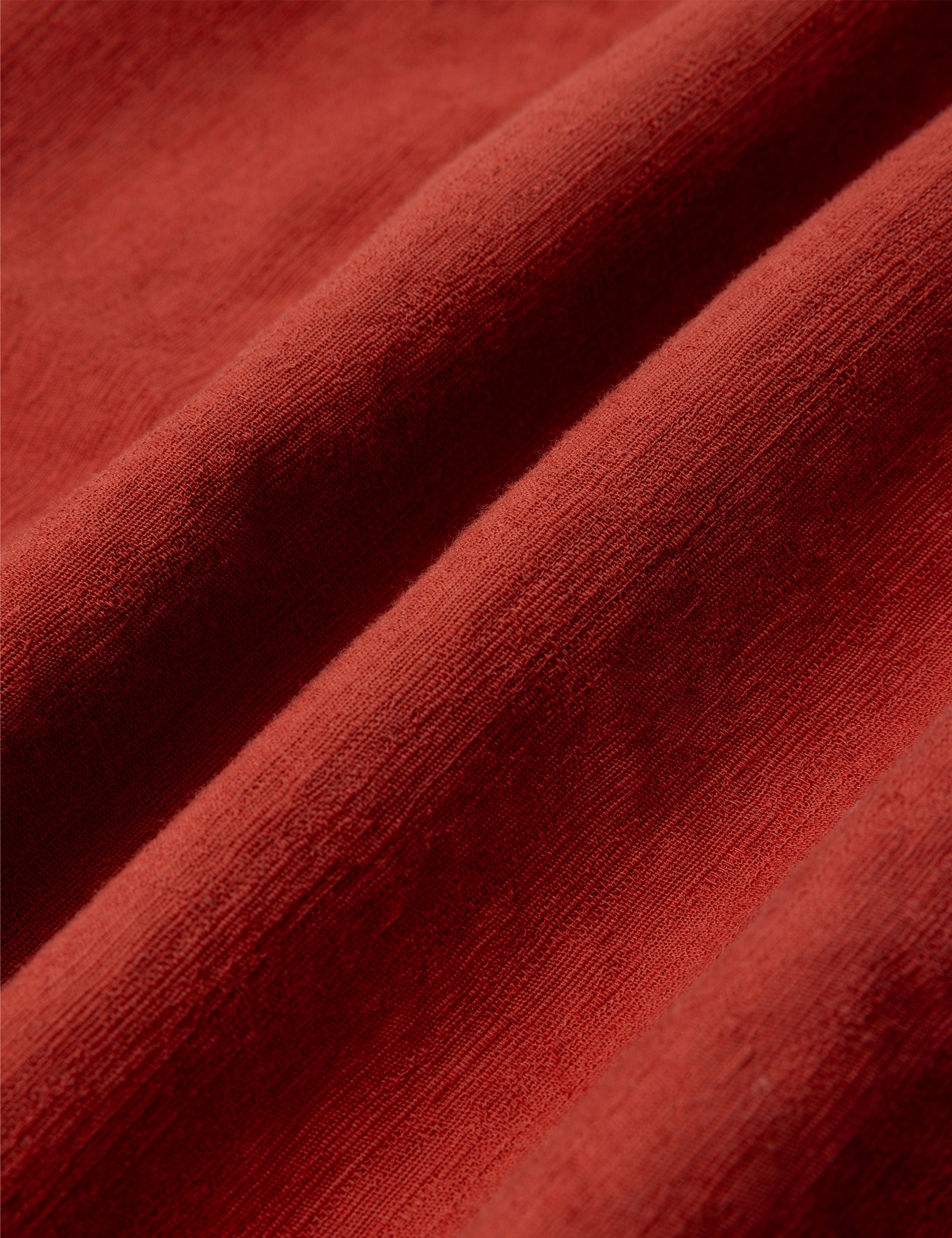 Ferness Oversized Shirt - Rusted Red Slub