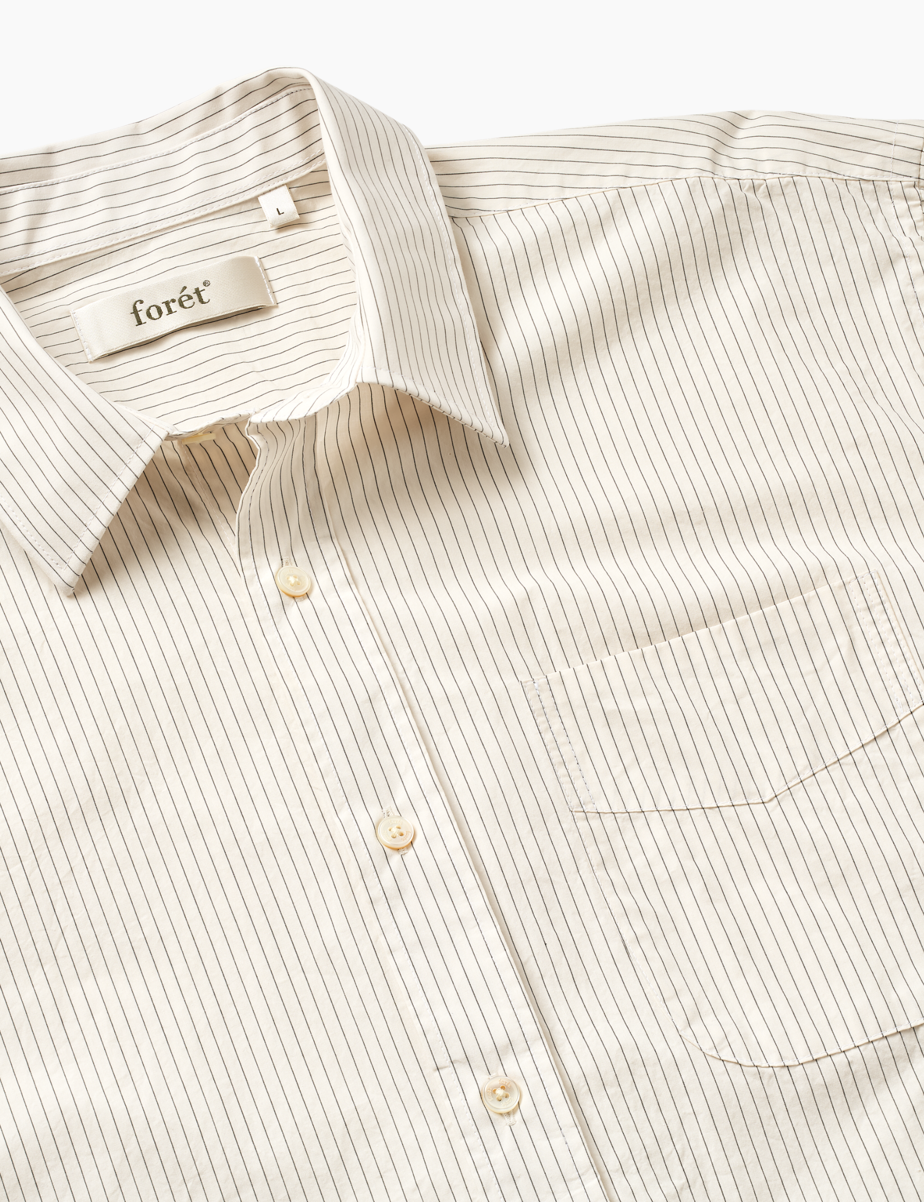 Scout Poplin Relaxed Fit Shirt - Cloud Stripe