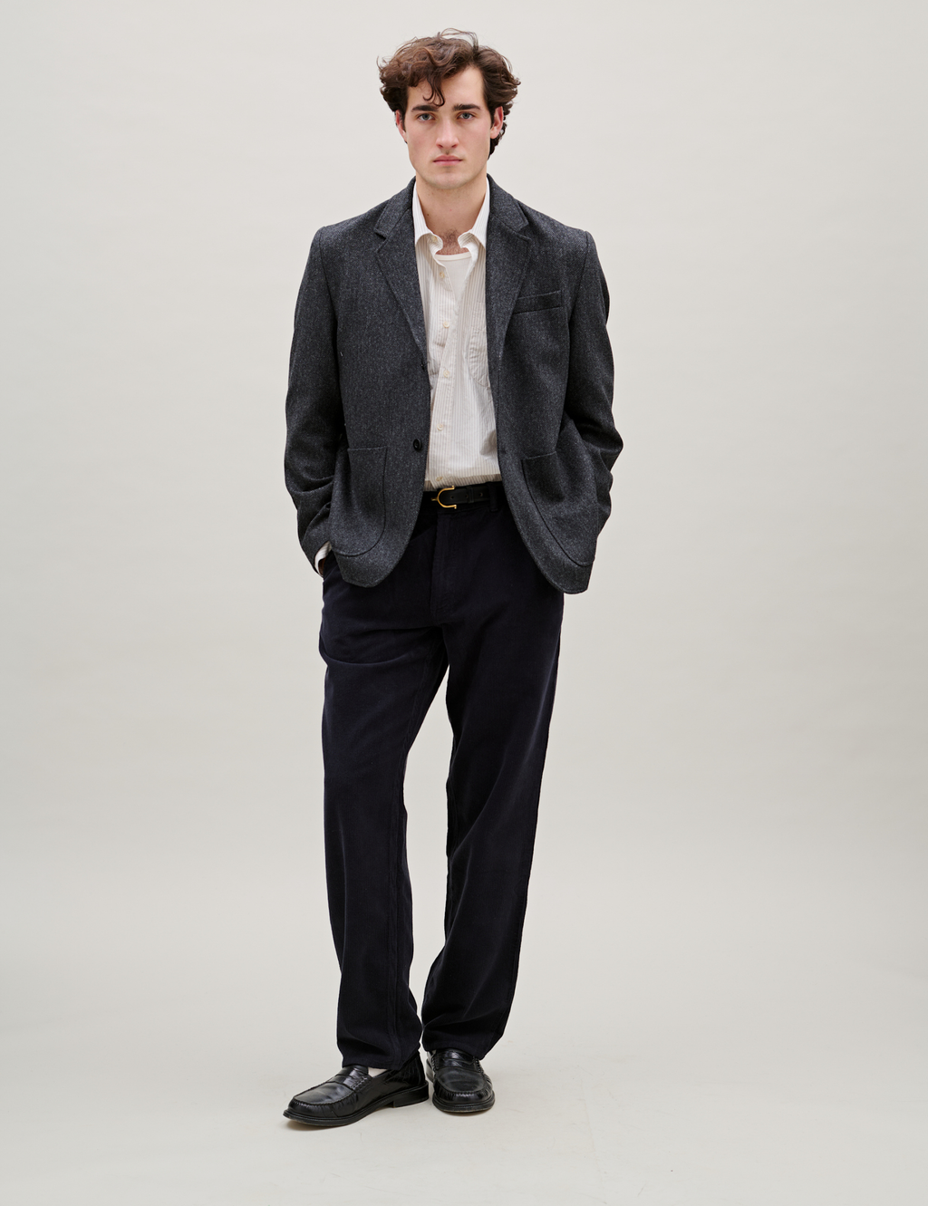 Scout Poplin Relaxed Fit Shirt - Cloud Stripe