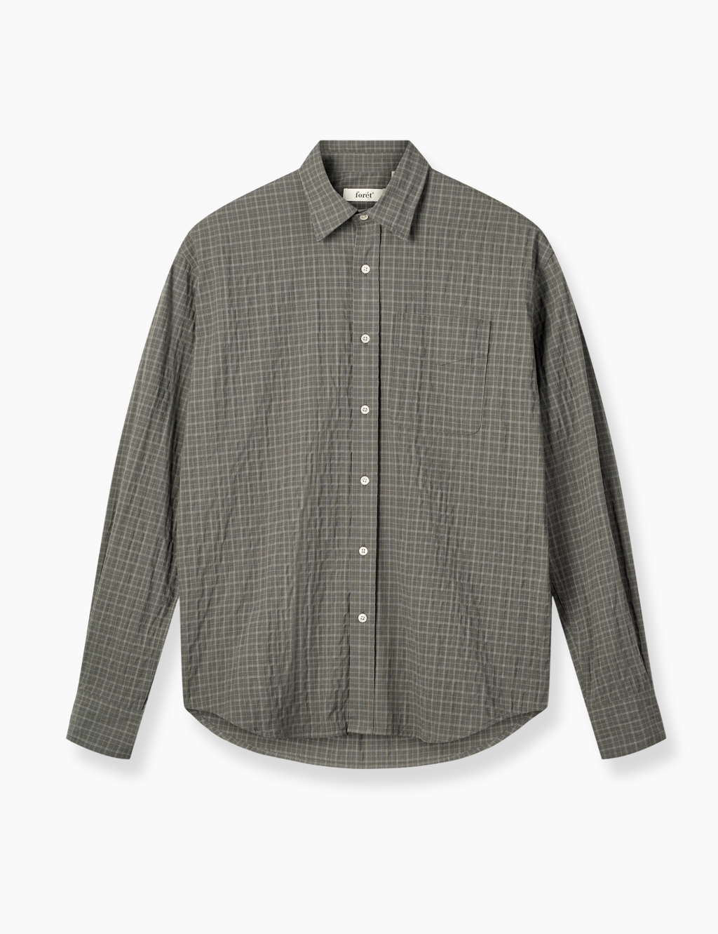 Scout Relaxed Fit Micro Check Shirt - Faded Black Check