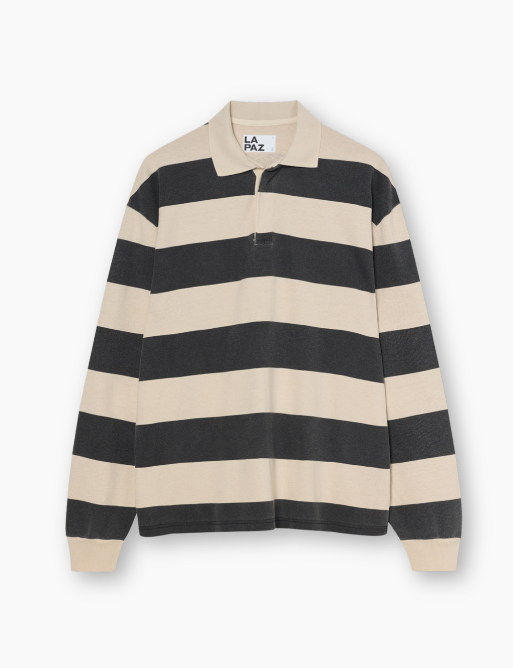 Sequeira Longsleeve Polo - Black / Beige